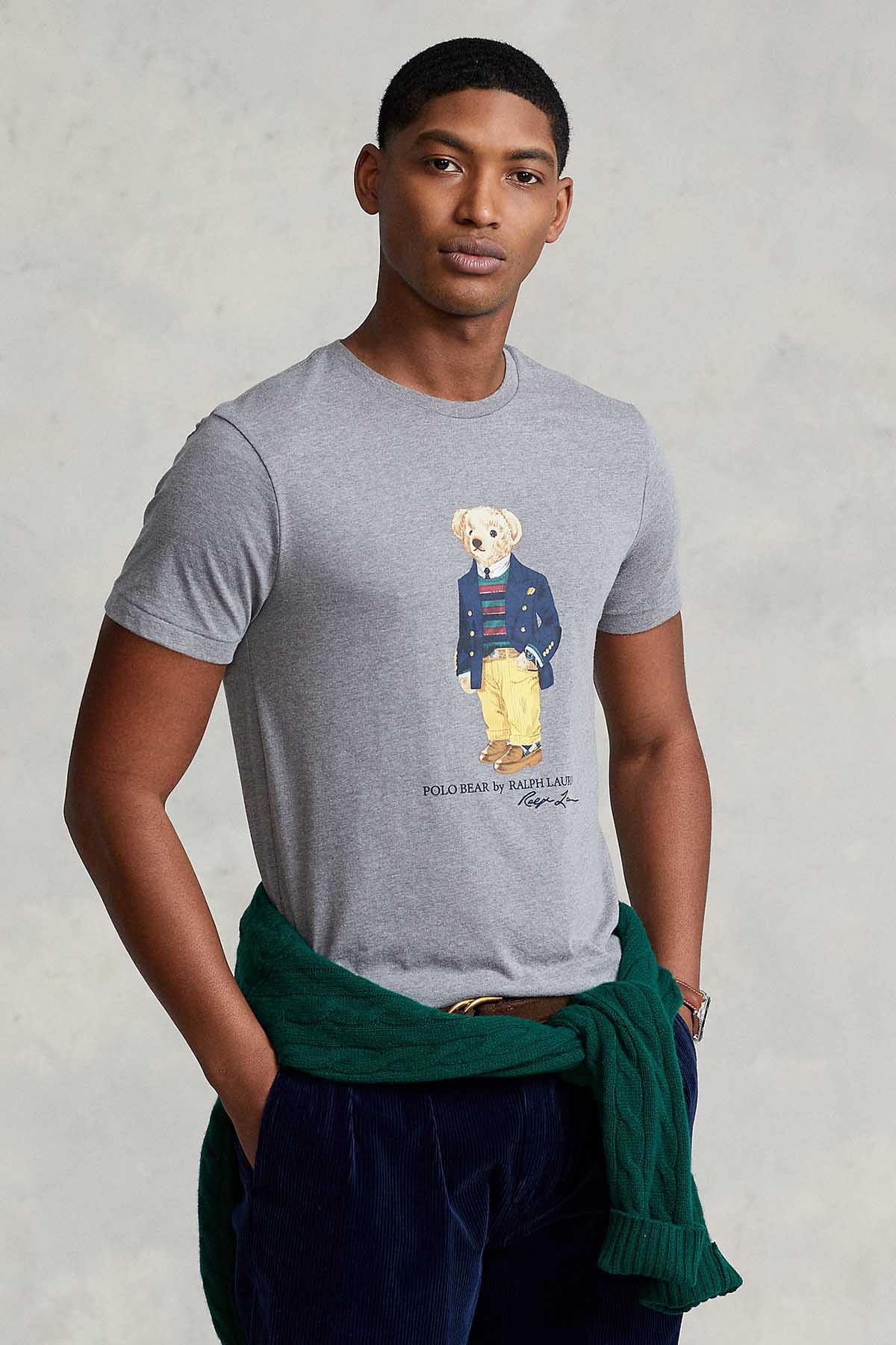 T-shirts Ralph Lauren - Polo Bear T-shirt in gray - 710853310004