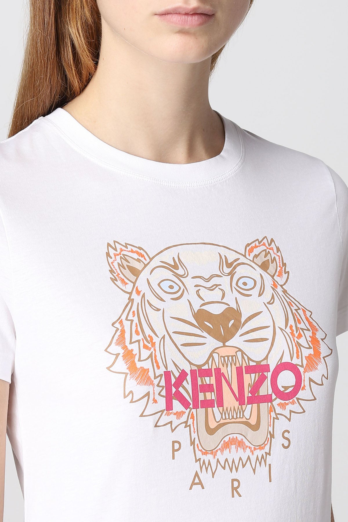 Womens white store kenzo t shirt