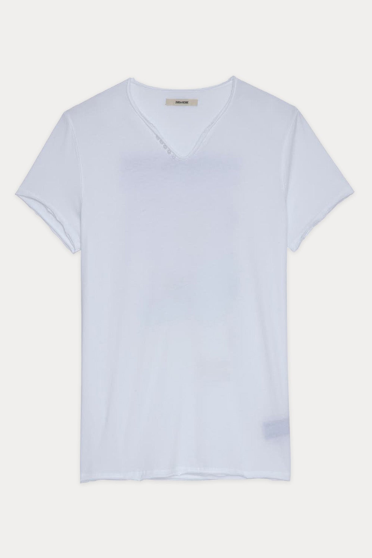 Zadig & Voltaire V Yaka Logolu T-shirt-Libas Trendy Fashion Store