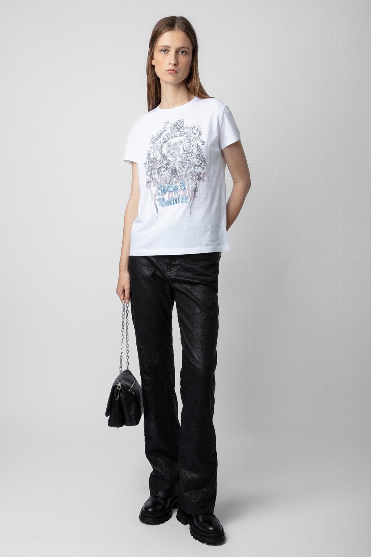 Zadig & Voltaire Yuvarlak Yaka T-shirt-Libas Trendy Fashion Store