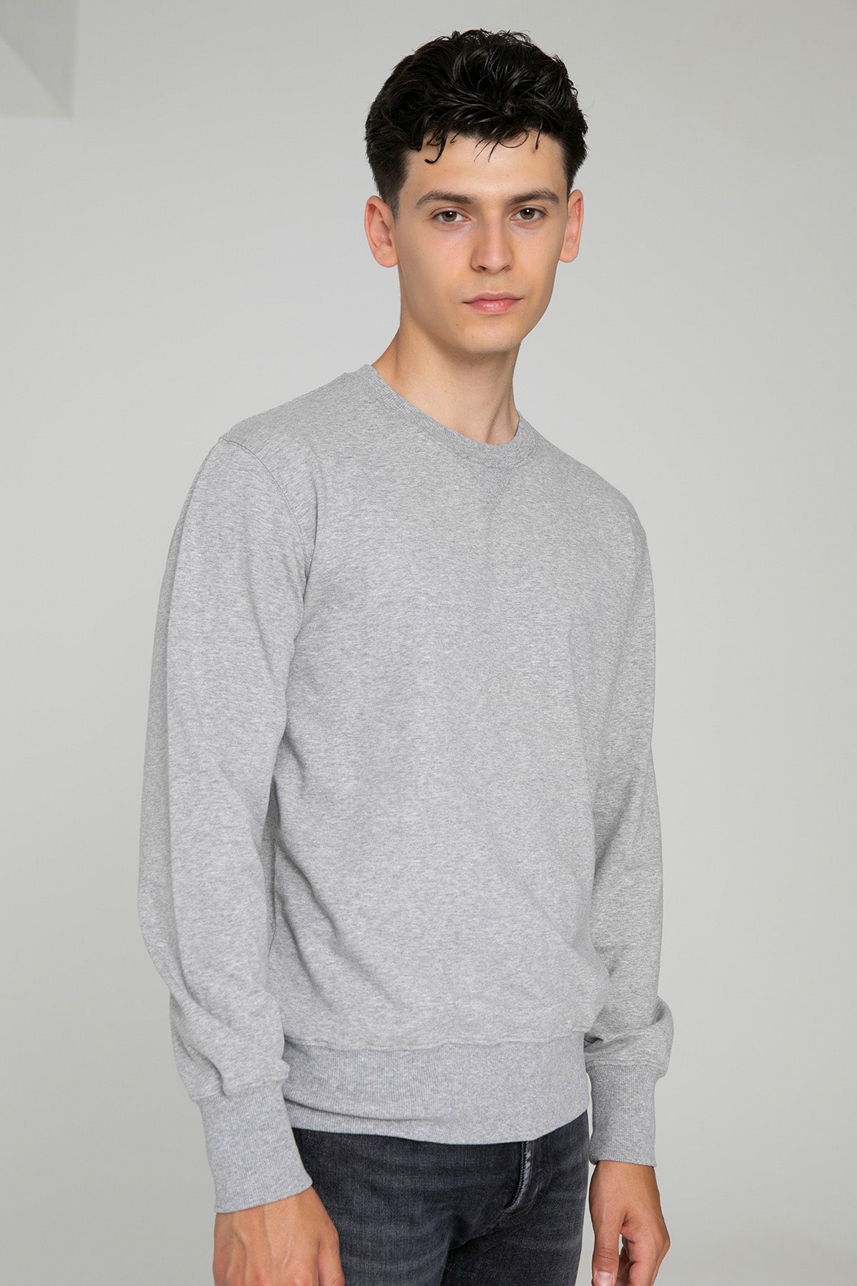 Manifattura Yuvarlak Yaka Sweatshirt