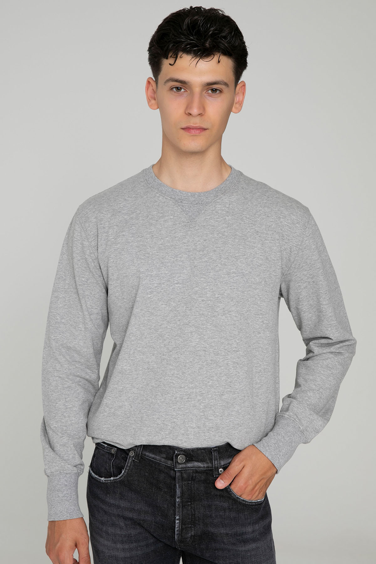 Manifattura Yuvarlak Yaka Sweatshirt