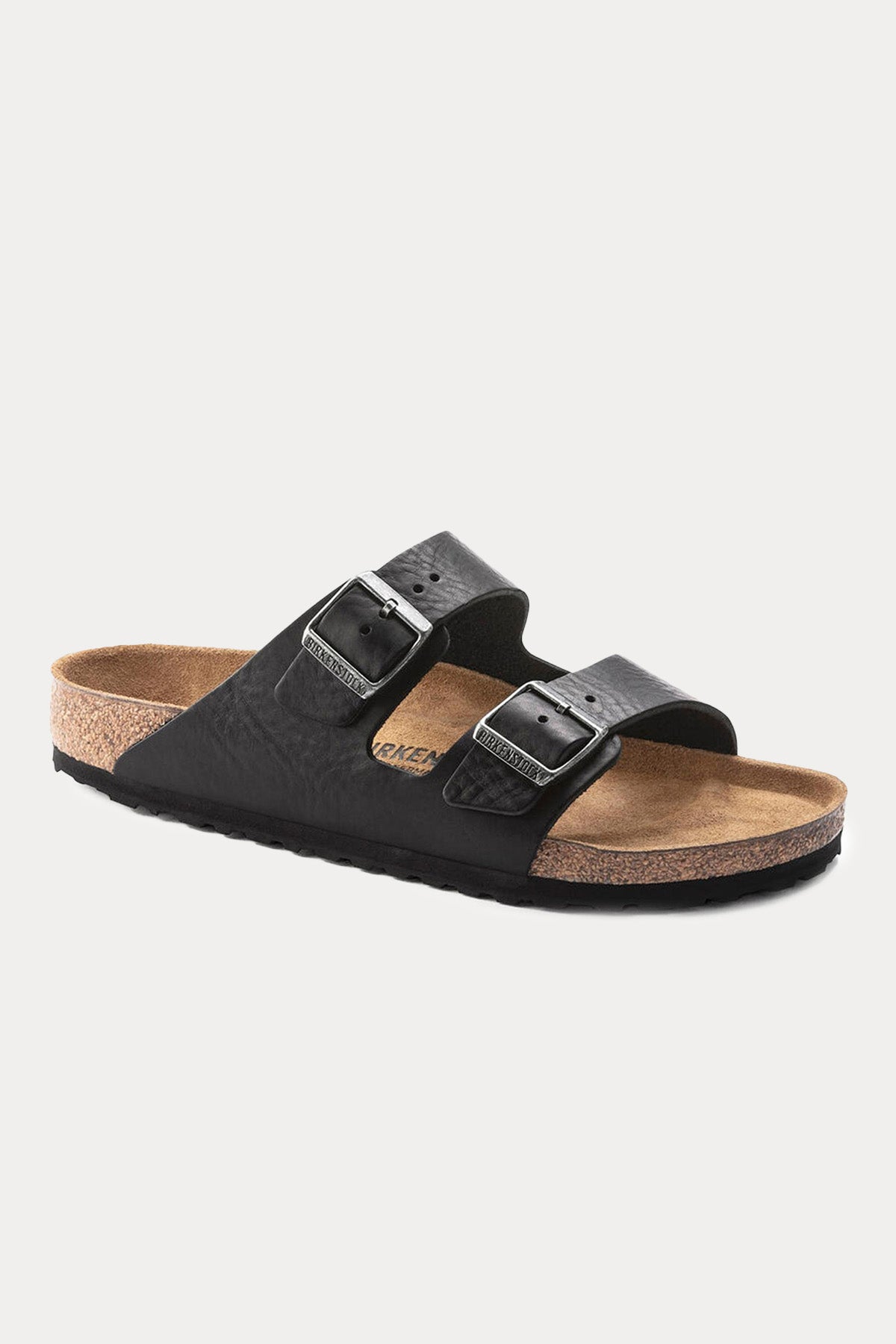 Birkenstock Arizona Çift Tokalı Doğal Deri Terlik