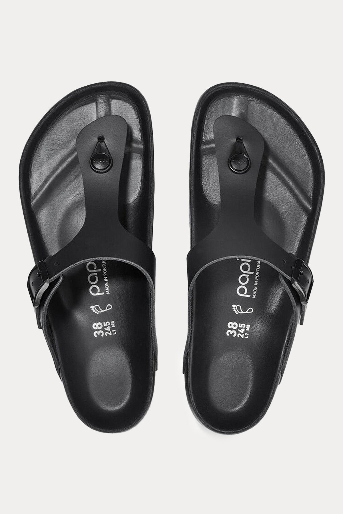 Birkenstock Gizeh Platform Tek Tokalı Doğal Deri Parmak Arası Terlik