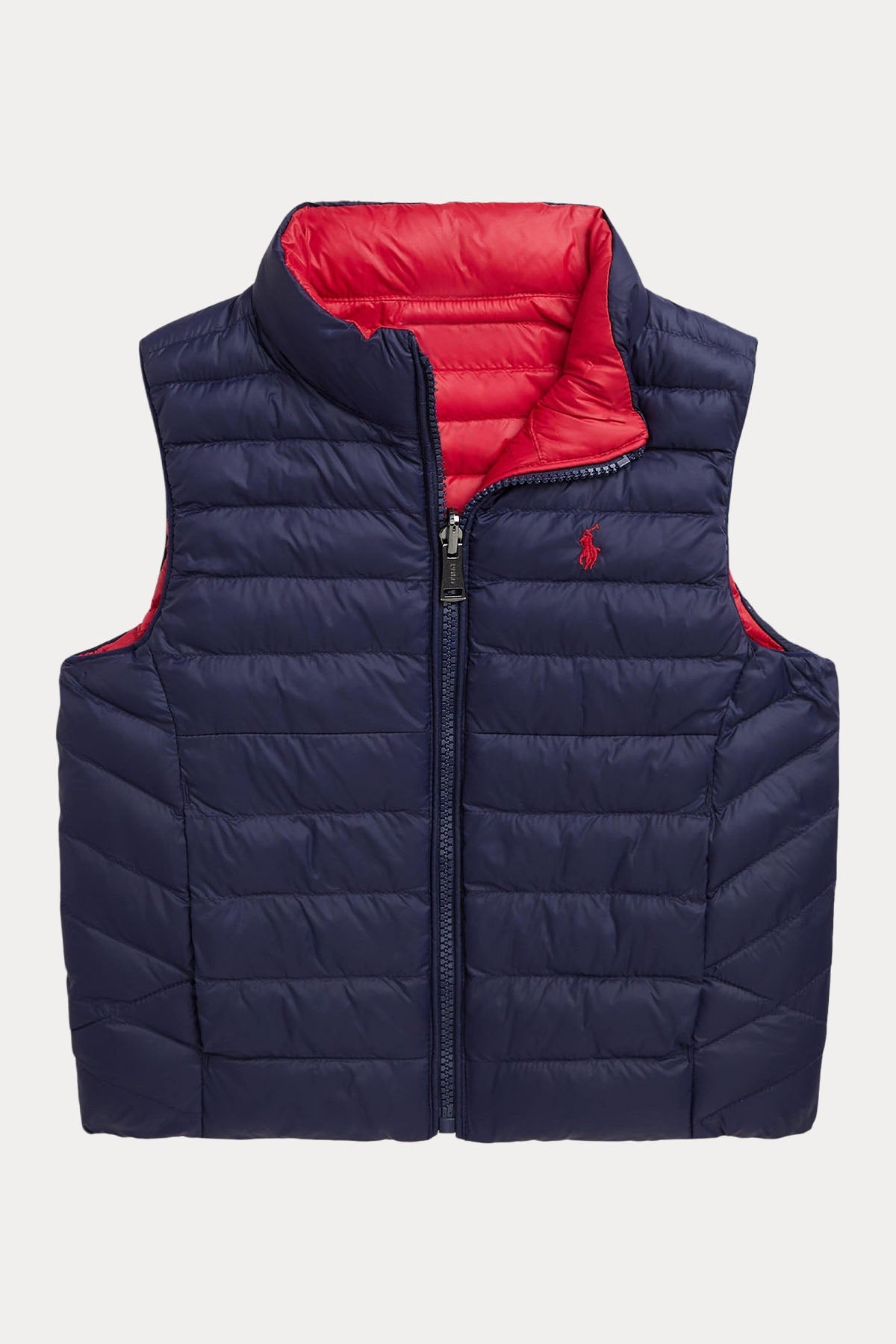 Polo Ralph Lauren Kids S-M Beden Unisex Çocuk Çift Taraflı Puffer Yelek