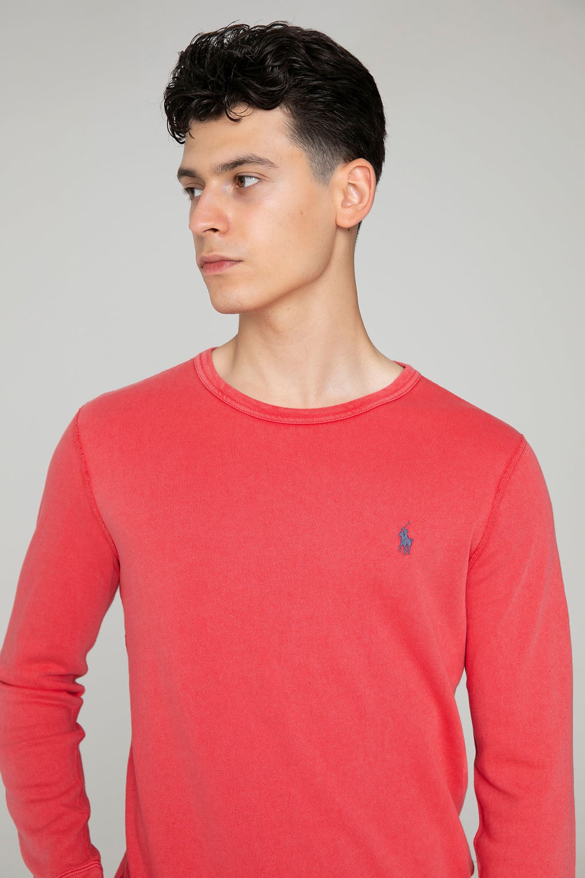 Polo Ralph Lauren Yuvarlak Yaka Yıkamalı Sweatshirt