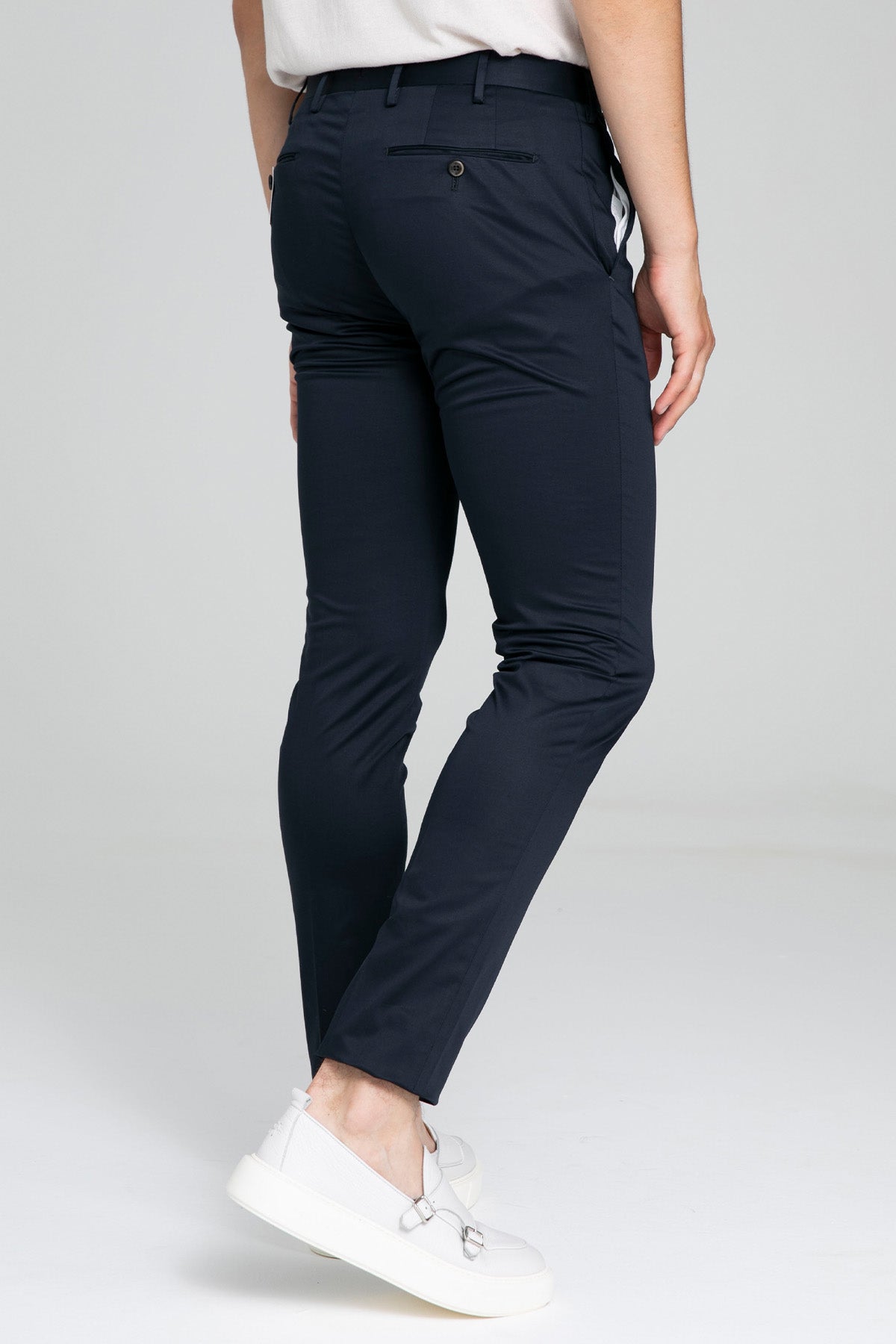 Pantaloni Torino Skinny Fit Yandan Cepli Streç Pantolon