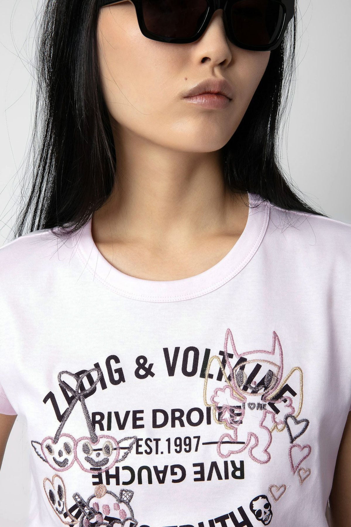 Zadig & Voltaire Yuvarlak Yaka Logolu T-shirt