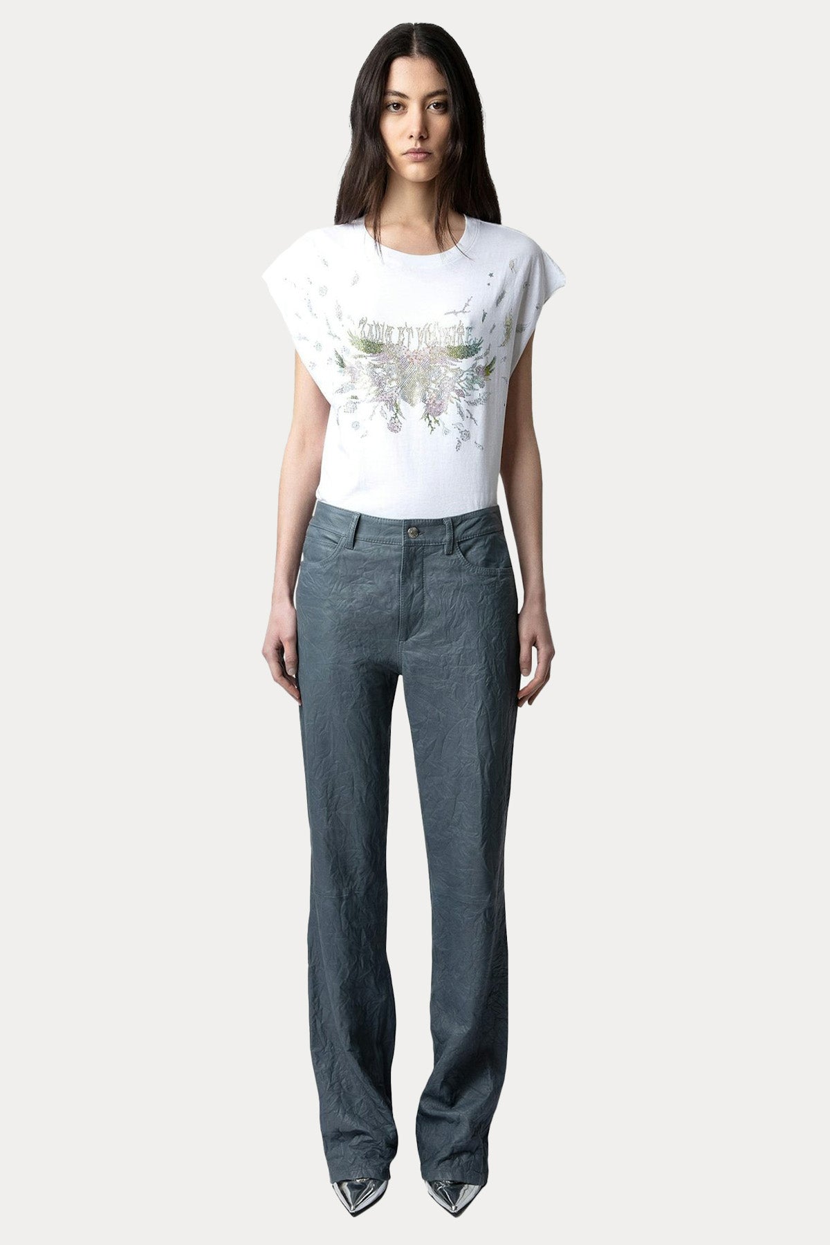 Zadig & Voltaire Yuvarlak Yaka Logolu T-shirt