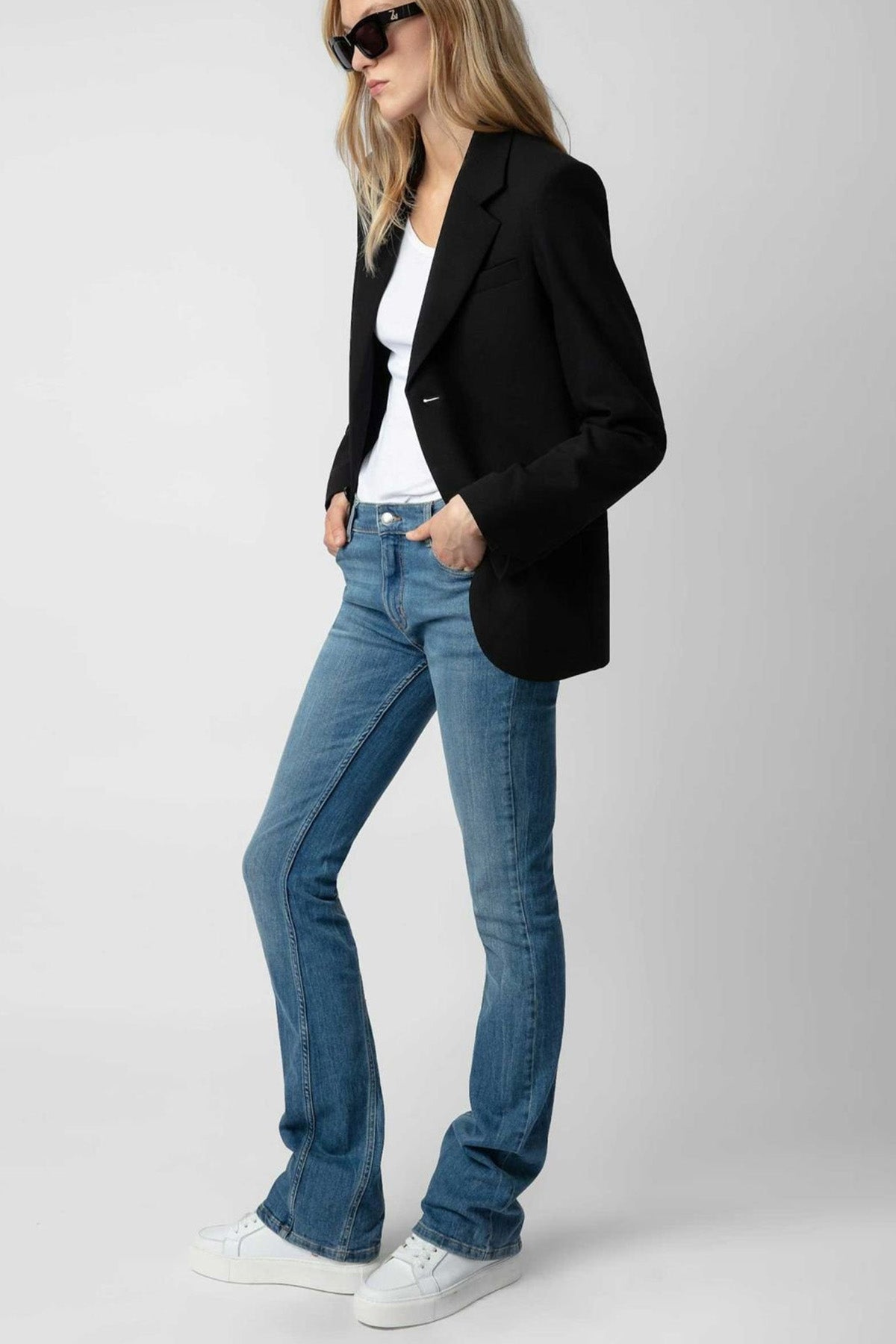 Zadig & Voltaire Sırtta Parlak Taş Logolu Blazer Ceket