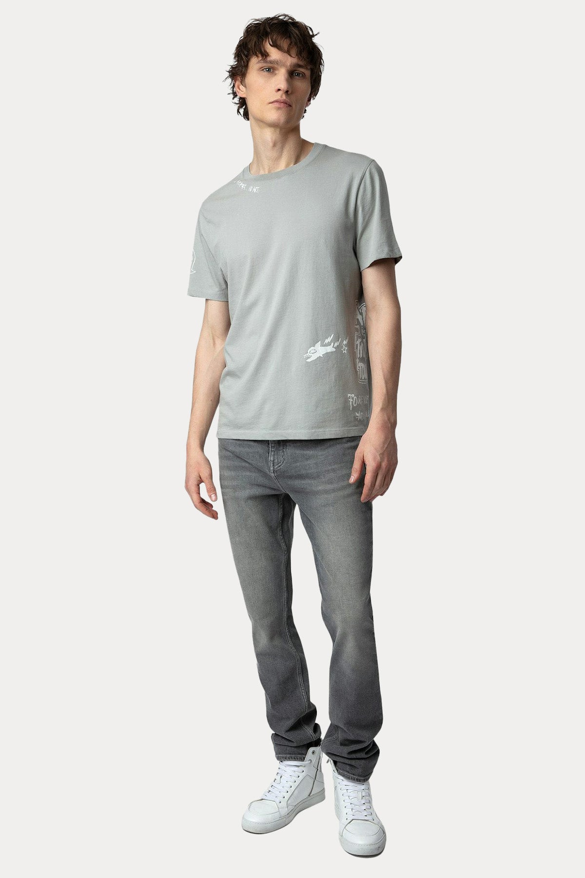 Zadig & Voltaire Yuvarlak Yaka Logolu T-shirt