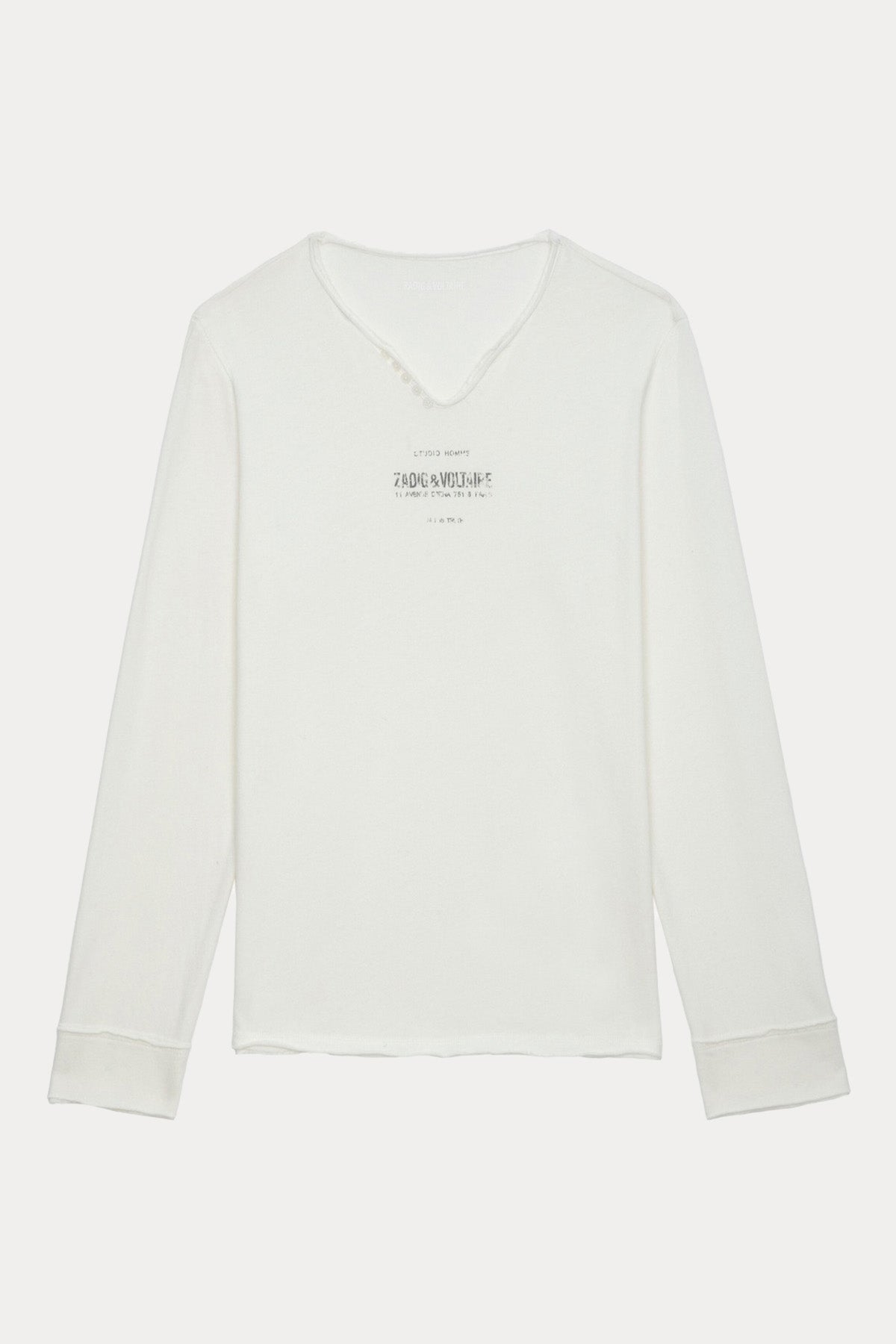 Zadig & Voltaire V Yaka Logolu T-shirt