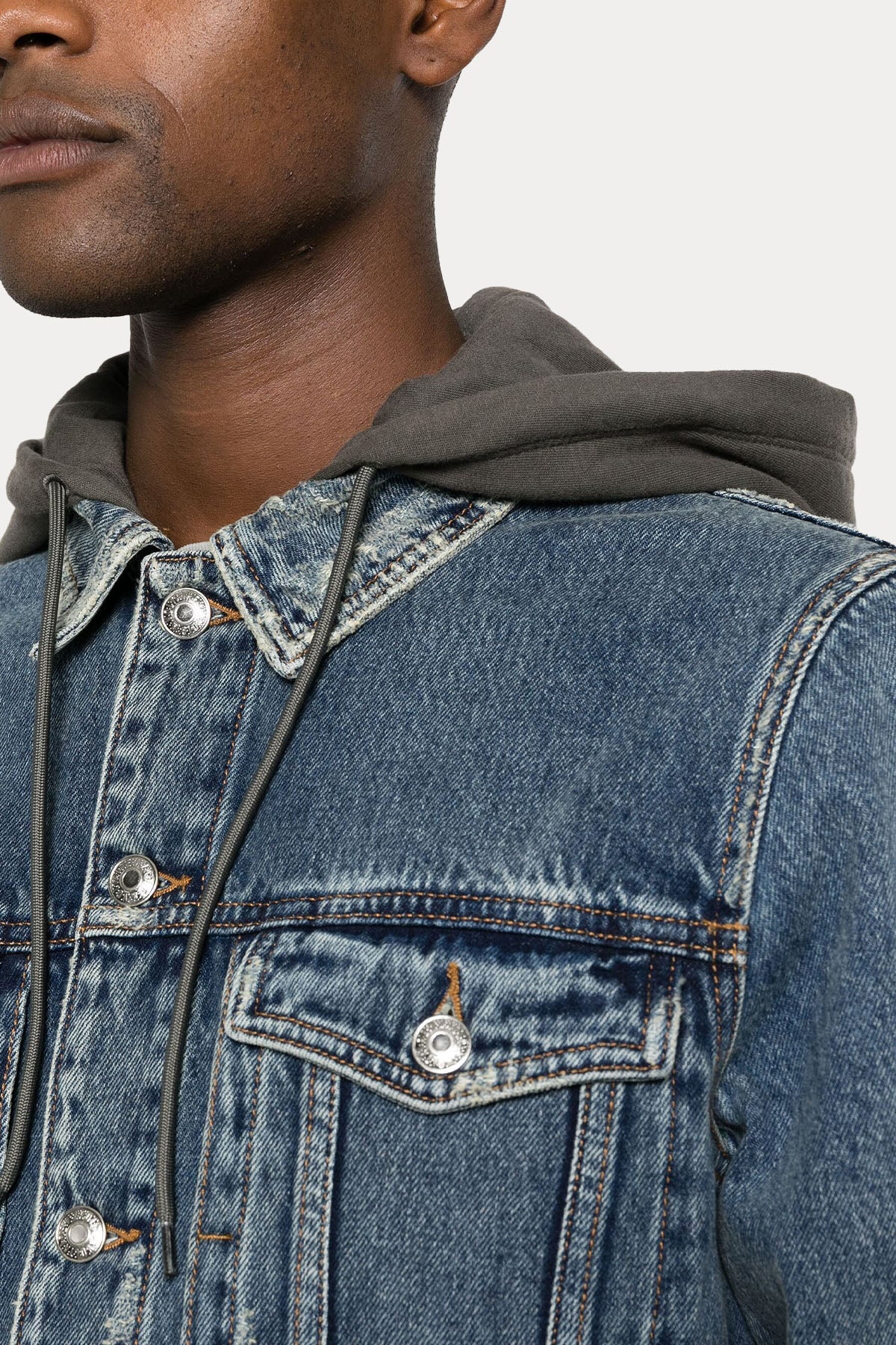 Zadig & Voltaire Unisex Kapüşonlu Denim Ceket