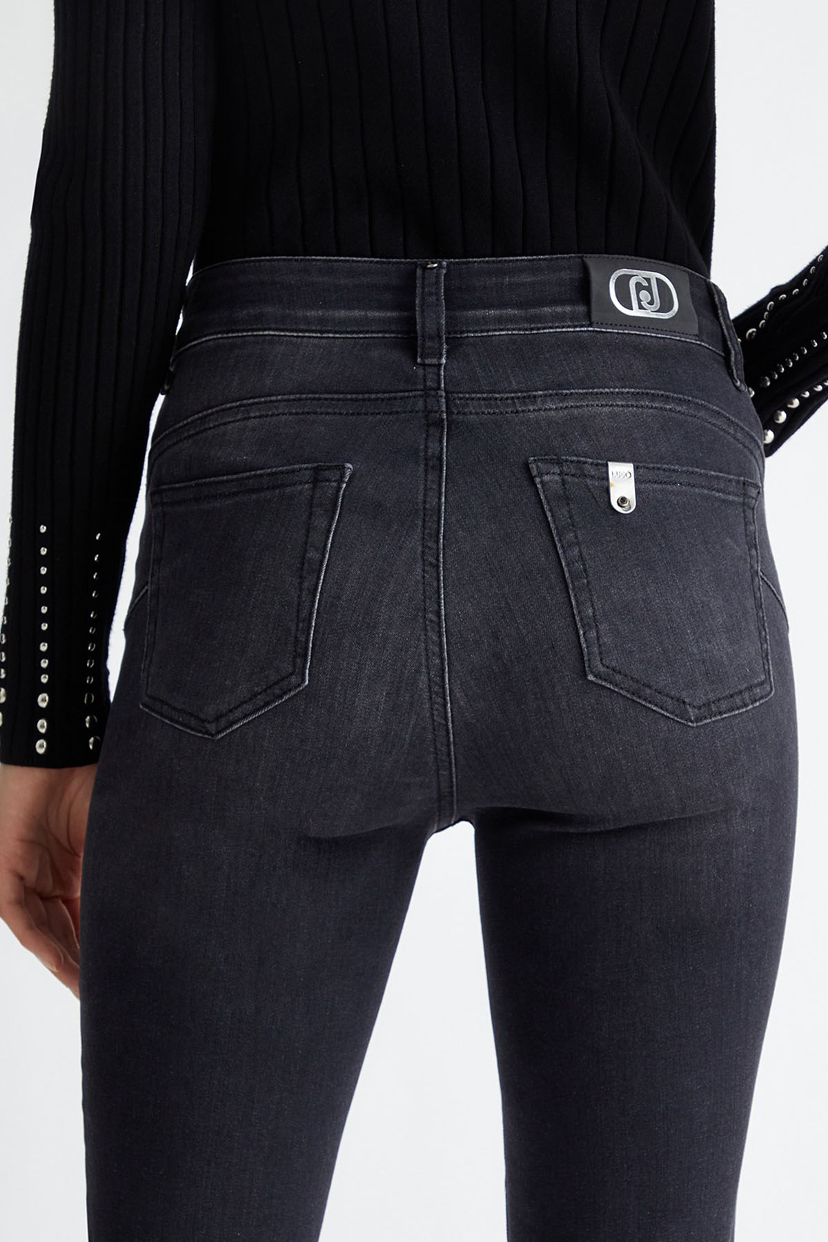 Liu Jo Slim Fit Yüksek Bel Crop Paça Jeans