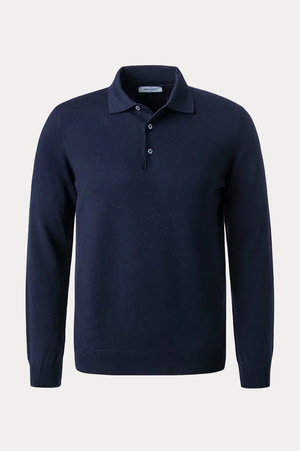 Gran Sasso Slim Fit Polo Yaka İnce Örgü Yün Triko