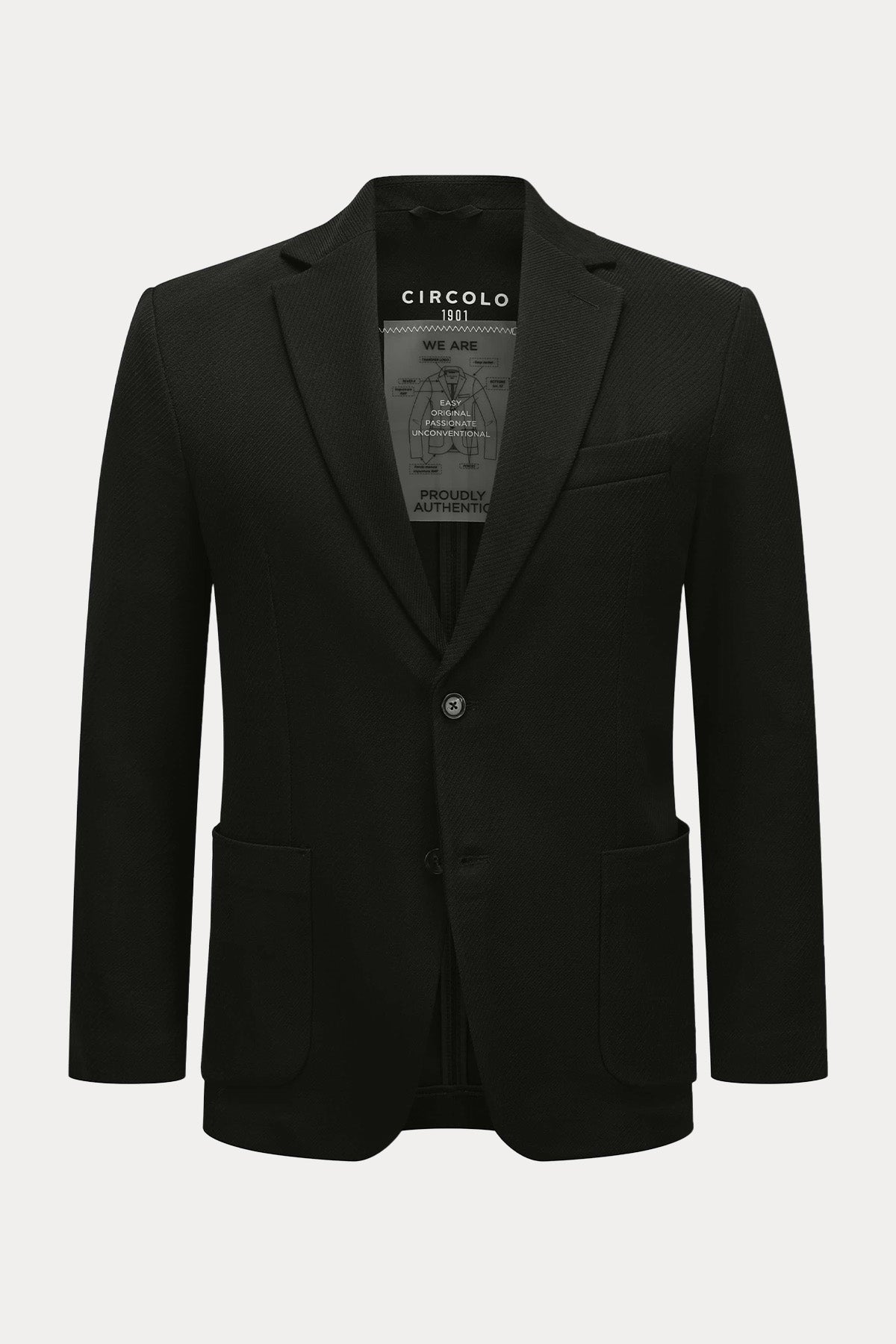 Circolo 1901 Spor Cepli Kaşmir Yün Blazer Ceket