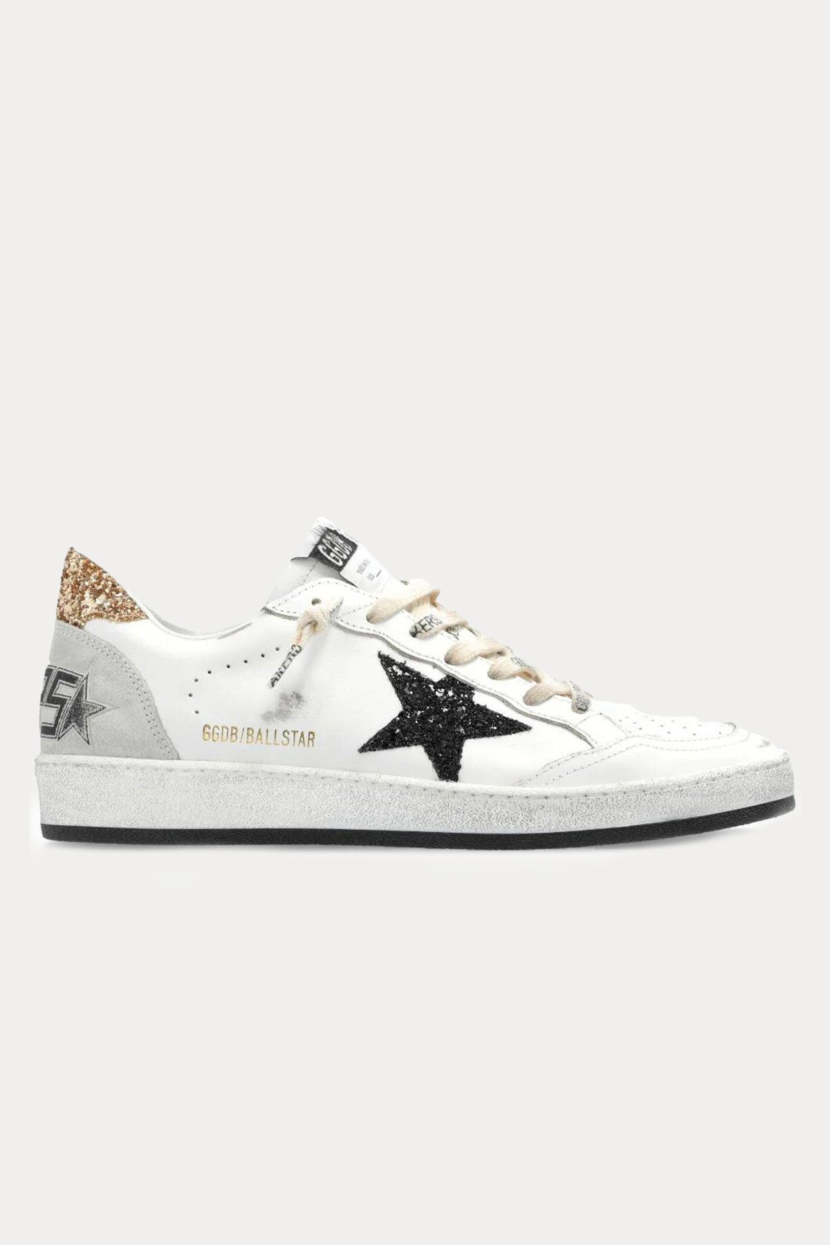 Golden Goose Ball-Star Payetli Deri Sneaker Ayakkabı