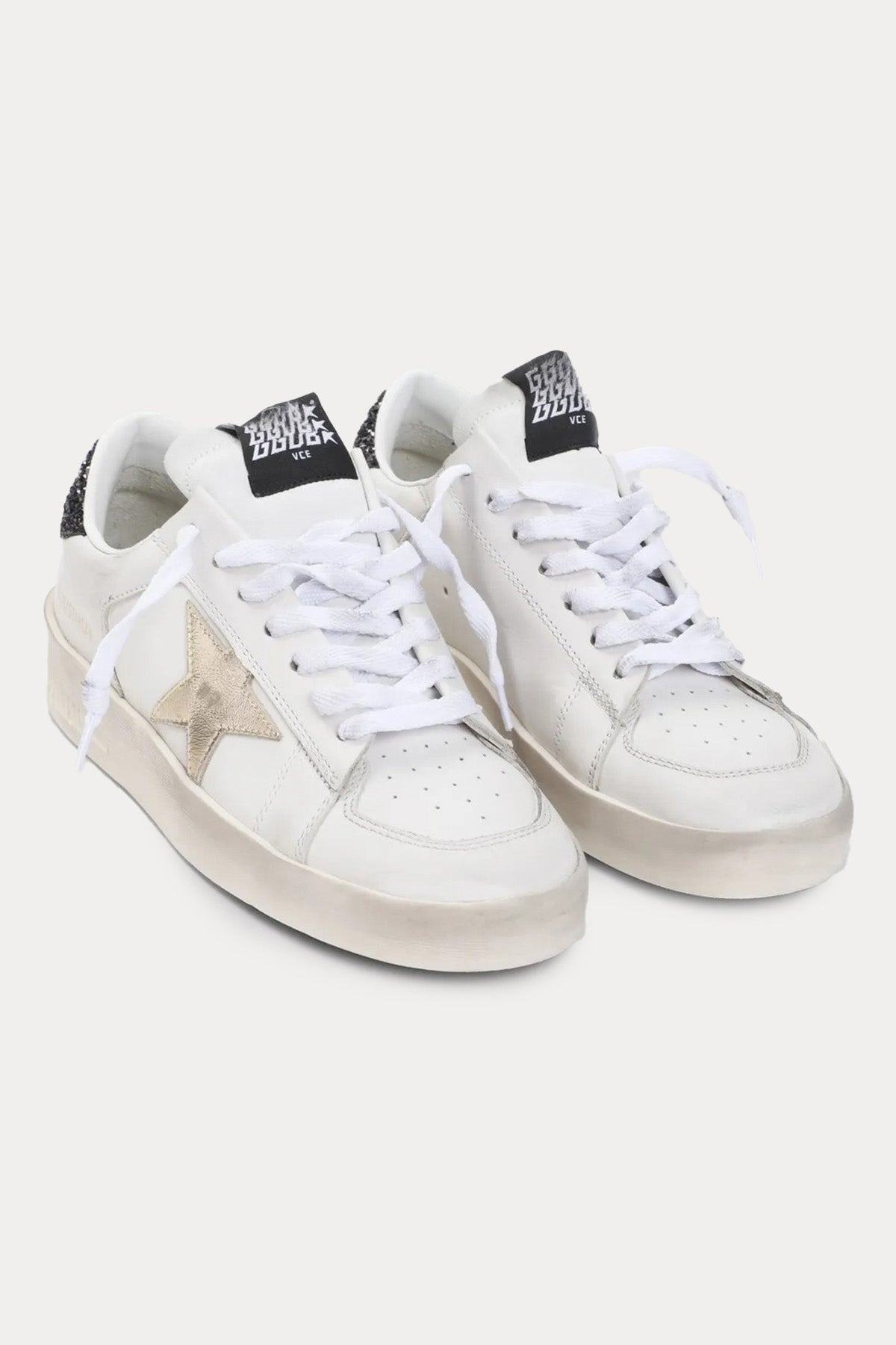 Golden Goose Stardan Payetli Deri Sneaker Ayakkabı