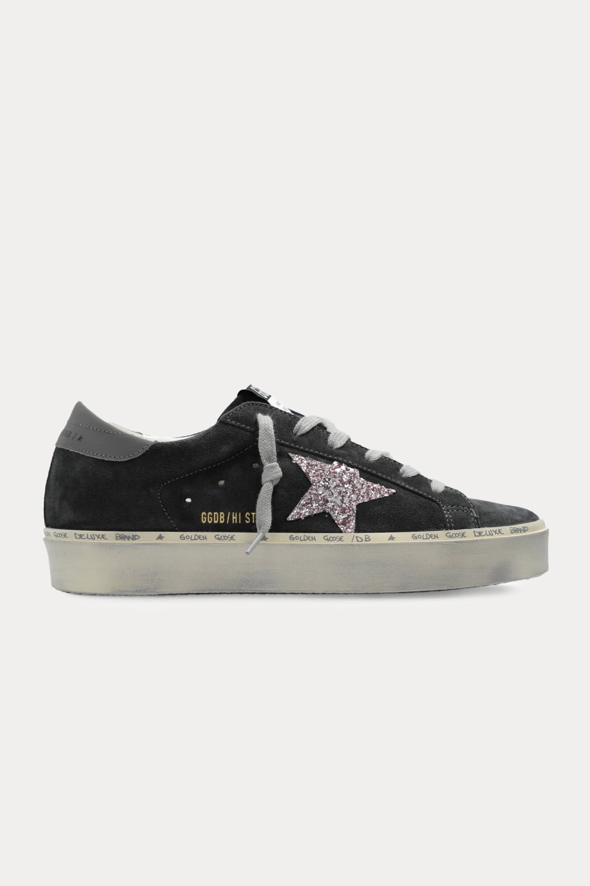 Golden Goose Hi-Star Payetli Süet Sneaker Ayakkabı