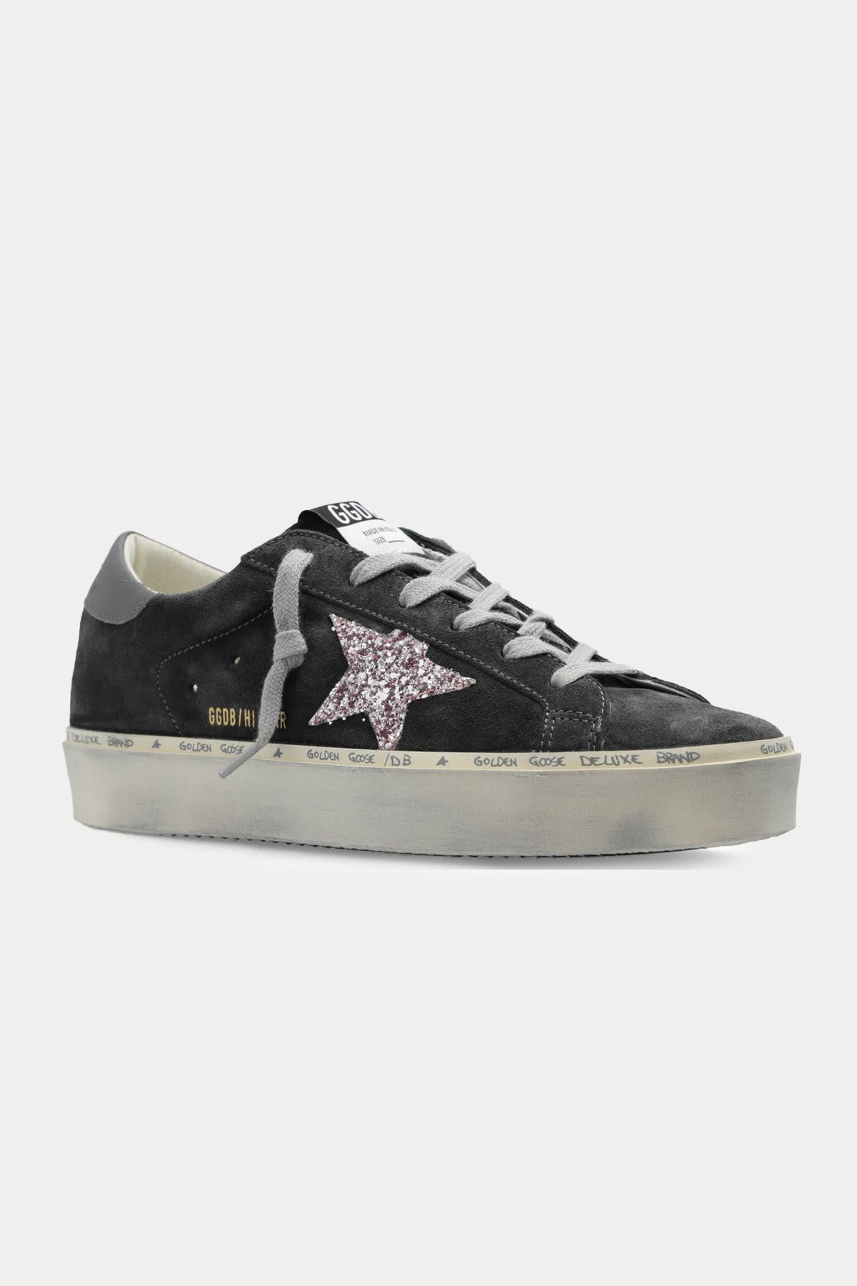 Golden Goose Hi-Star Payetli Süet Sneaker Ayakkabı