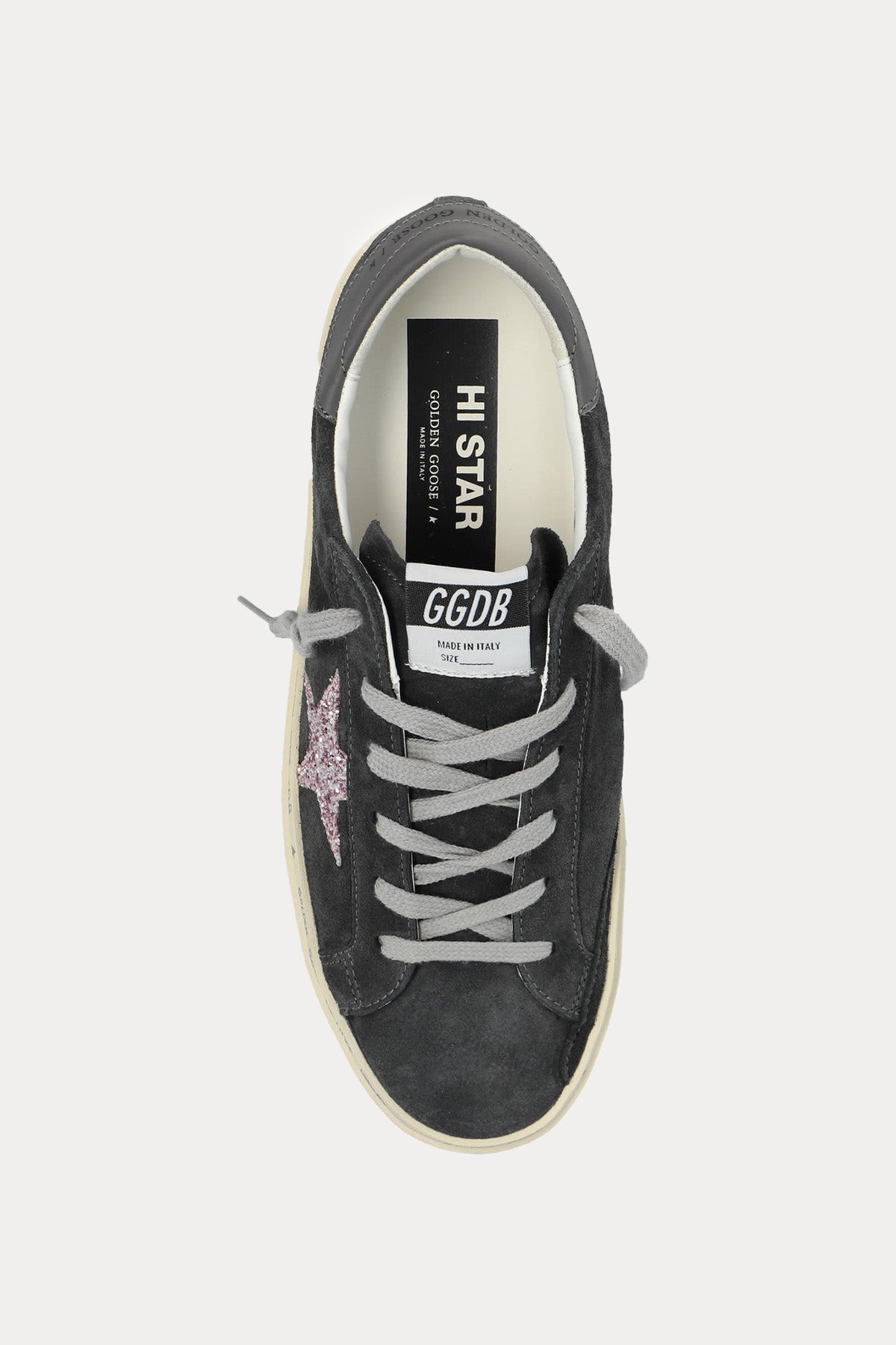 Golden Goose Hi-Star Payetli Süet Sneaker Ayakkabı