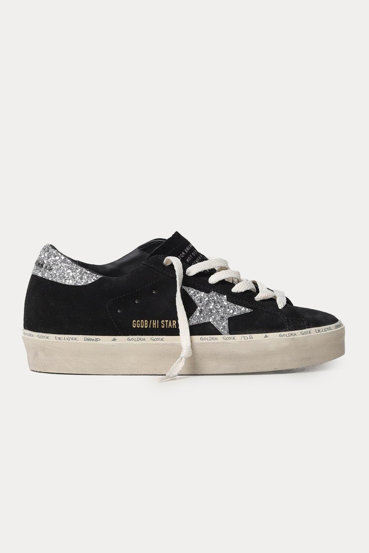 Golden Goose Hi-Star Payetli Süet Sneaker Ayakkabı