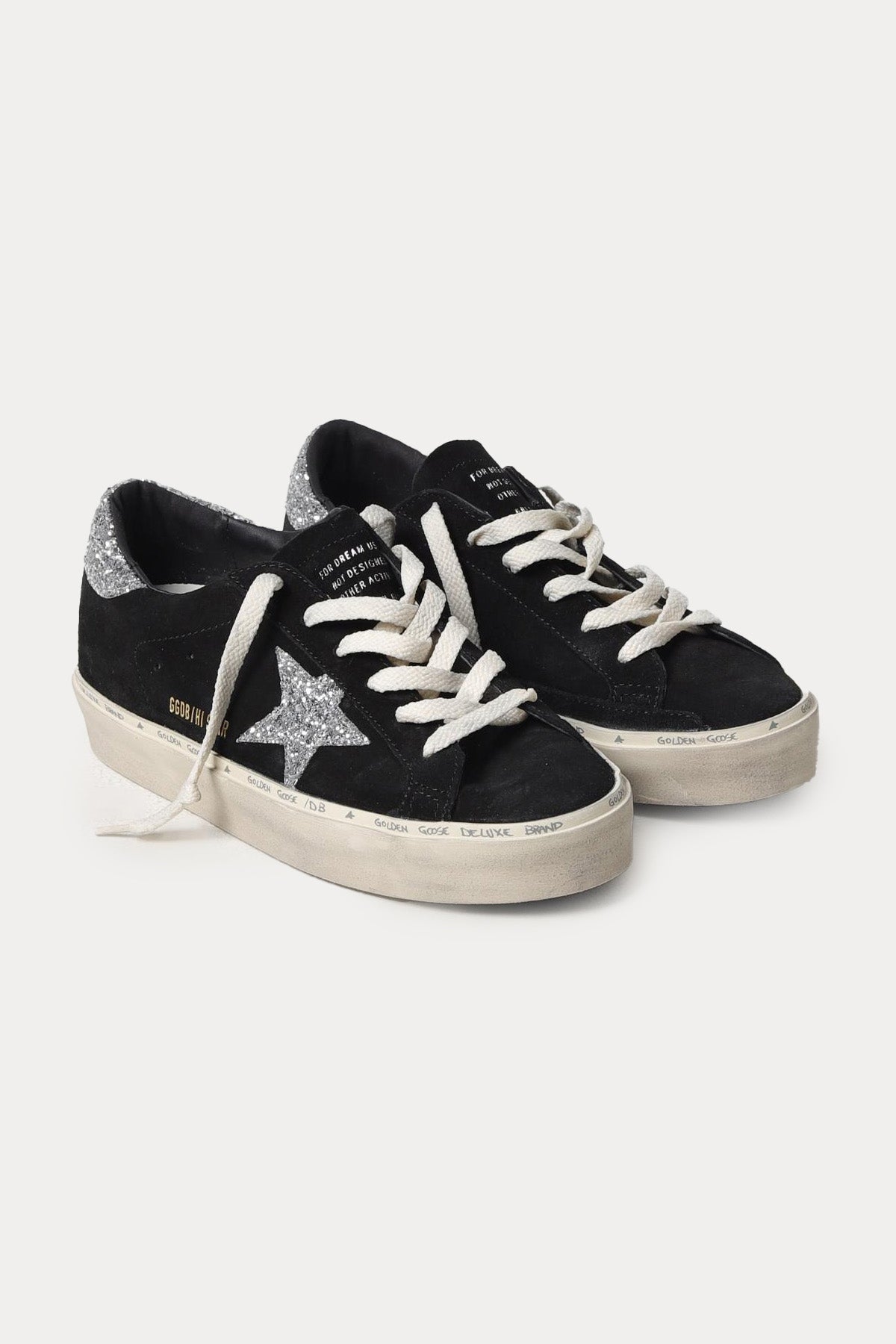 Golden Goose Hi-Star Payetli Süet Sneaker Ayakkabı