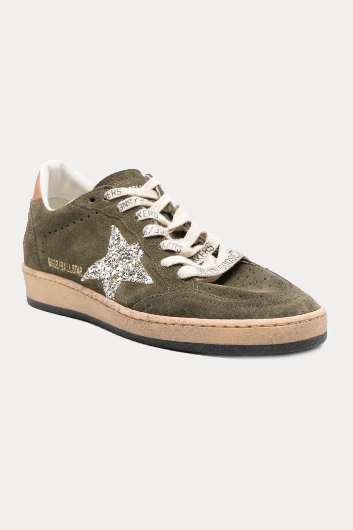 Golden Goose Ball-Star Payetli Süet Sneaker Ayakkabı