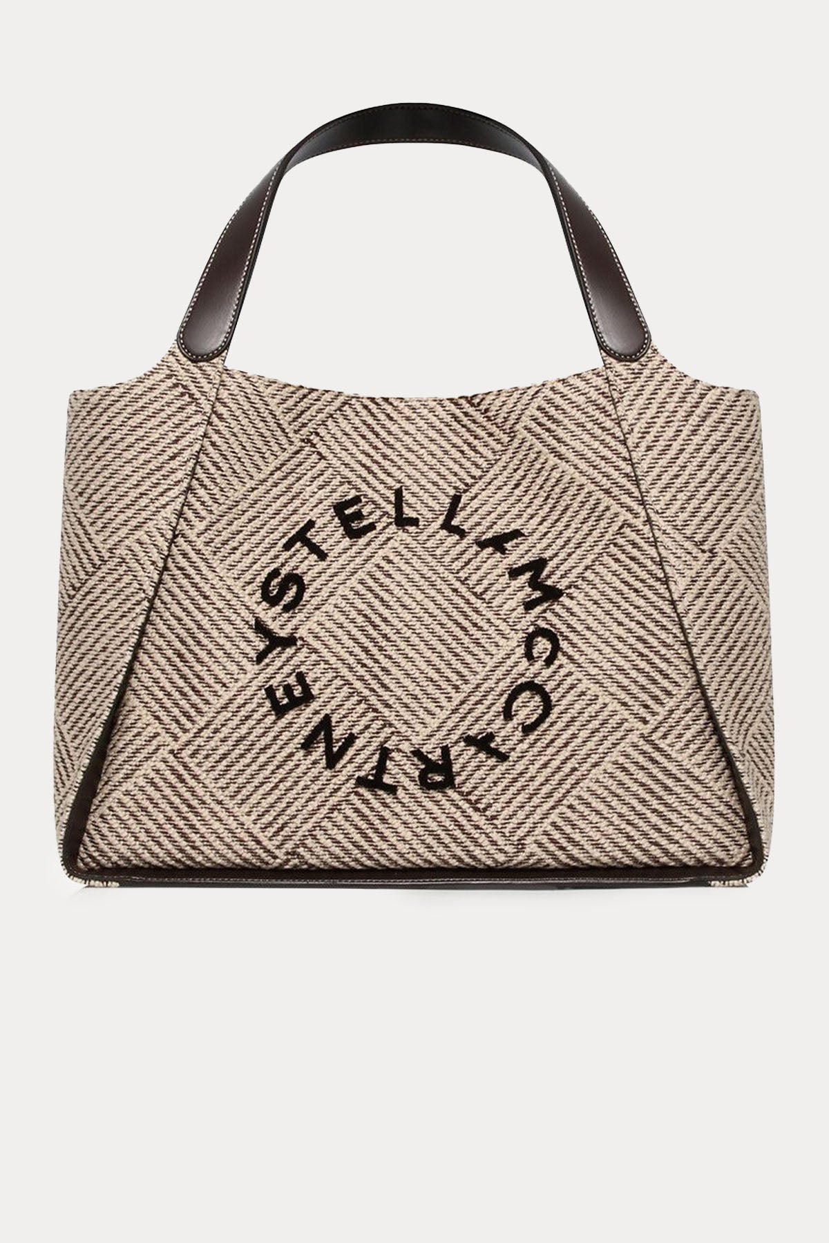 Stella Mccartney Logolu Örgü Large Tote Çanta