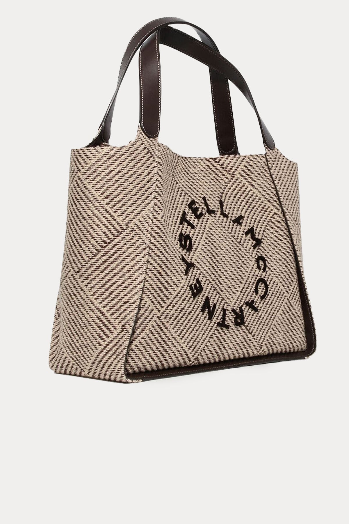 Stella Mccartney Logolu Örgü Large Tote Çanta