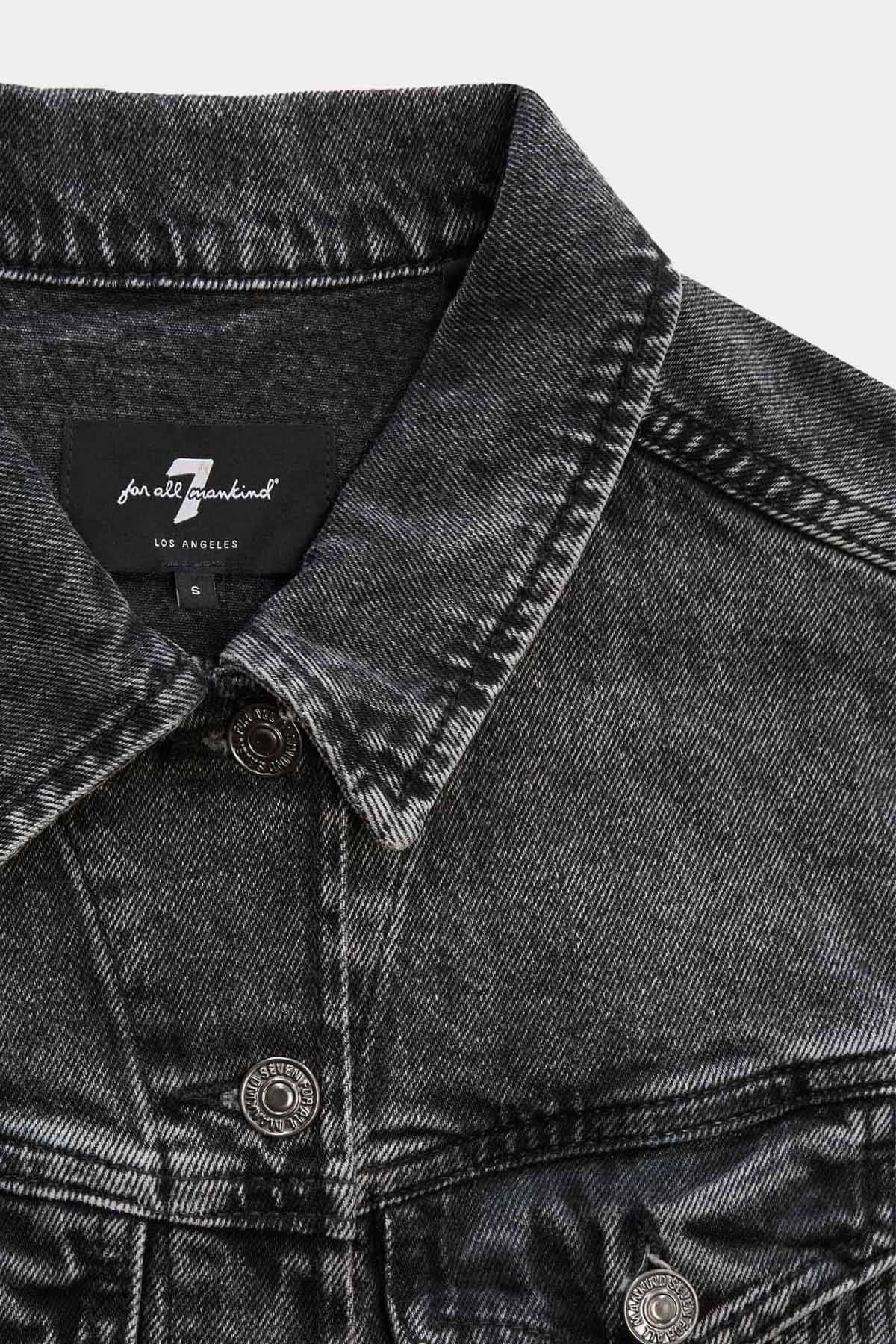 7 For All Mankind Yıkamalı Denim Ceket