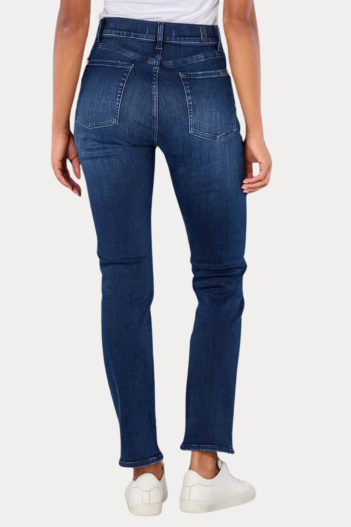 7 For All Mankind Relaxed Skinny Fit Yıkamalı Streç Jeans