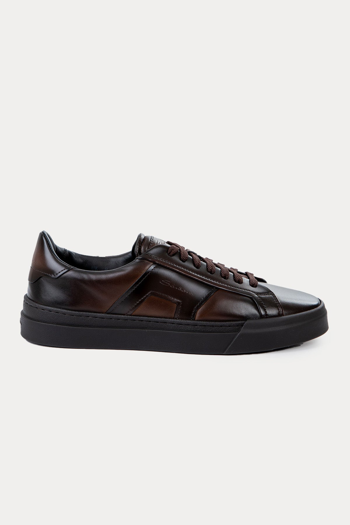 Santoni Double Buckle Deri Sneaker Ayakkabı