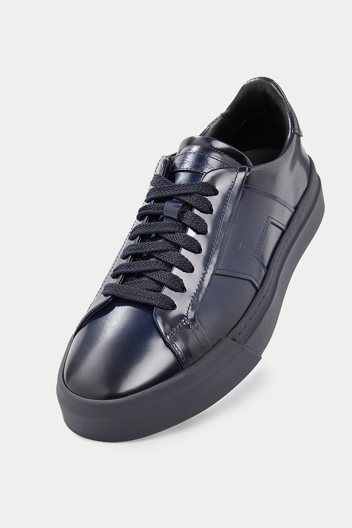 Santoni Double Buckle Deri Sneaker Ayakkabı