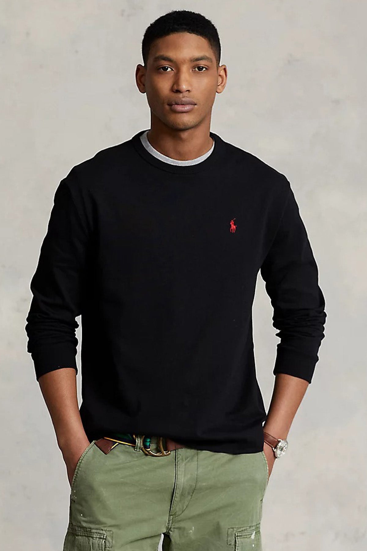 Polo Ralph Lauren Yuvarlak Yaka Logolu İnce Sweatshirt