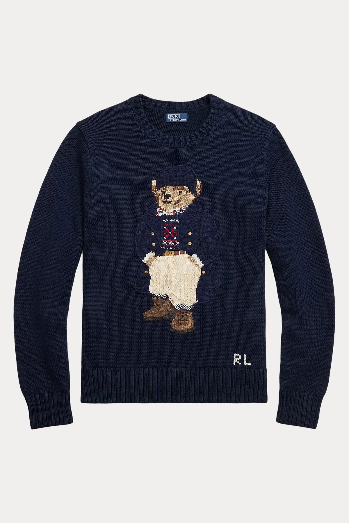 Polo Ralph Lauren Soft Fit Yuvarlak Yaka Örgü Polo Bear Triko