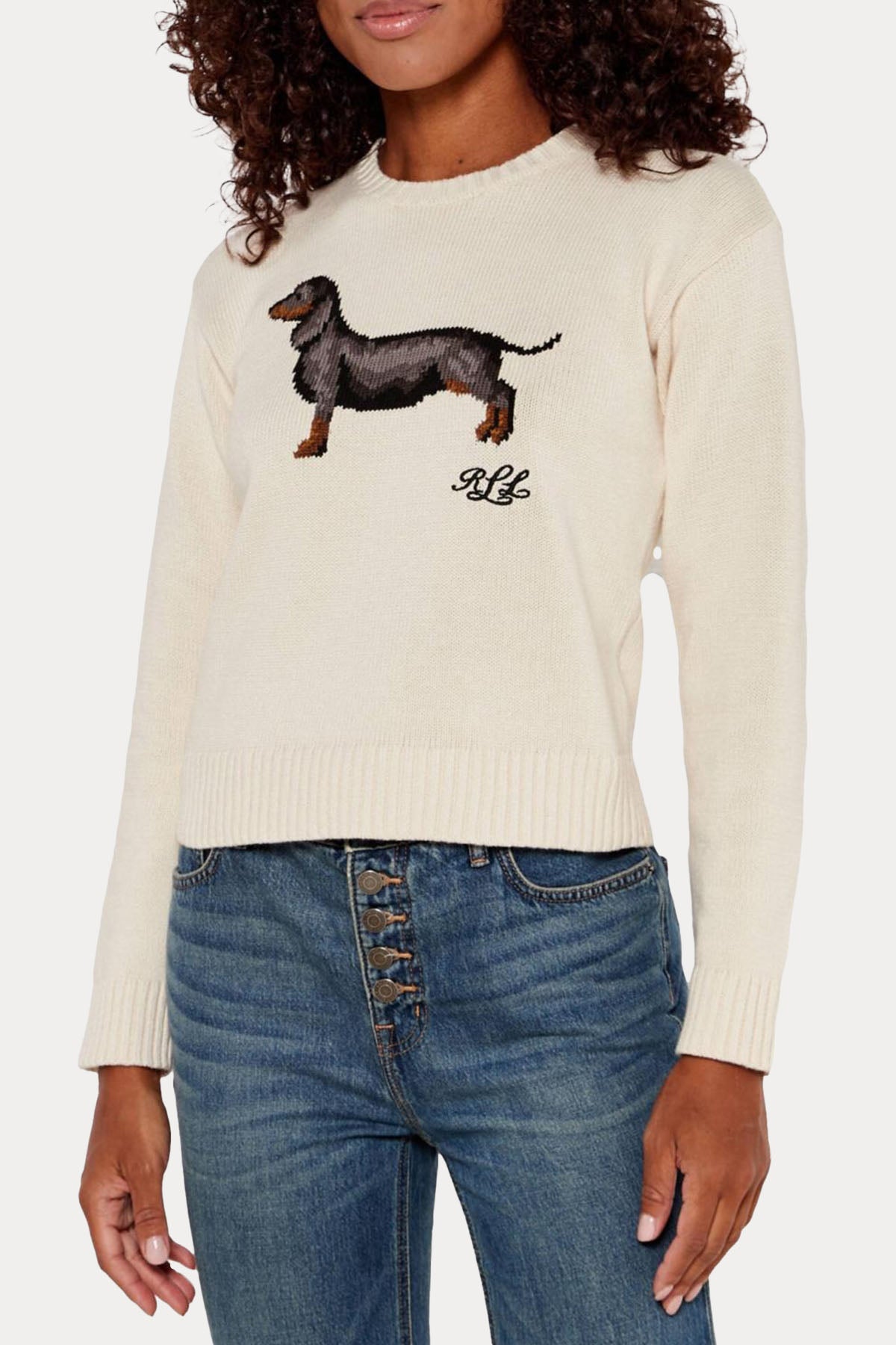 Polo Ralph Lauren Relaxed Fit Köpek Temalı Örgü Triko