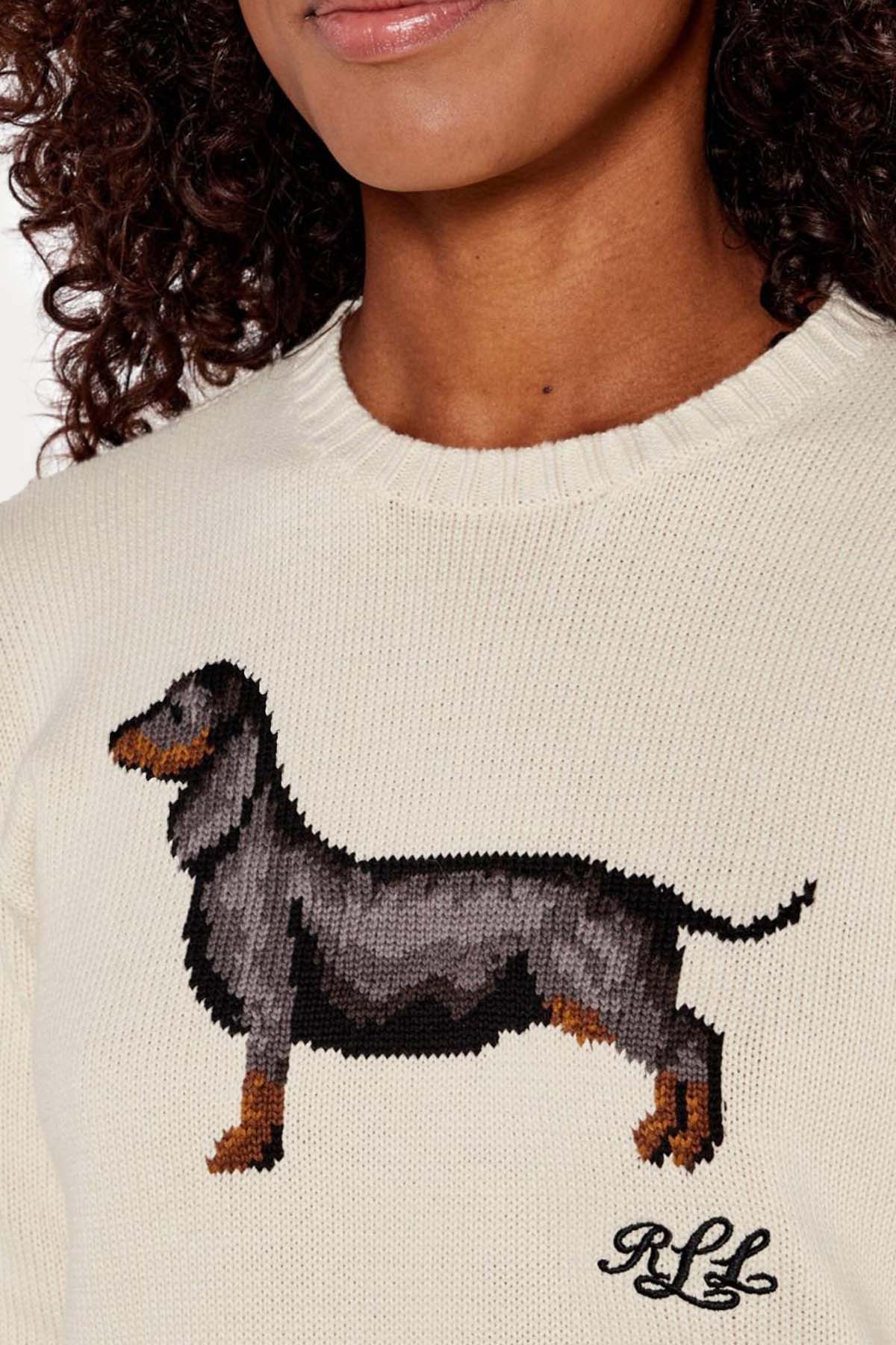 Polo Ralph Lauren Relaxed Fit Köpek Temalı Örgü Triko