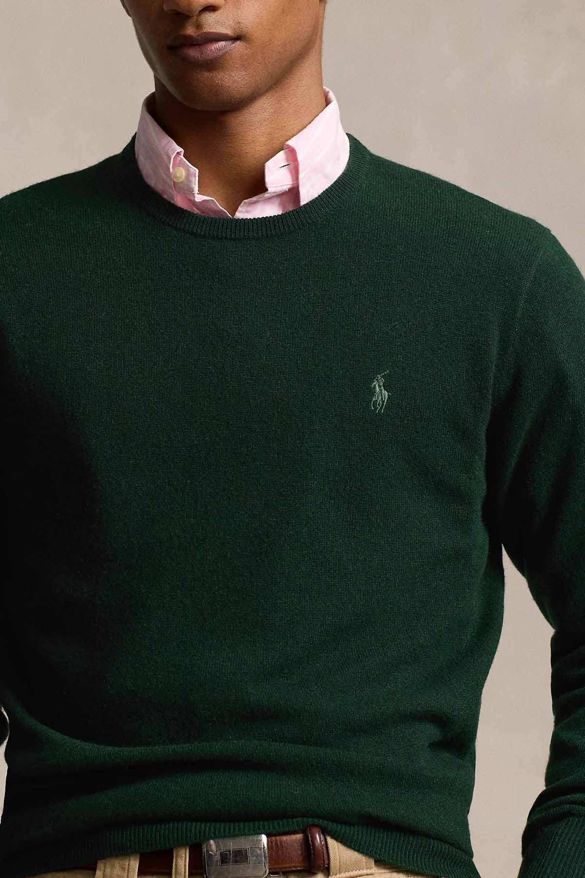 Polo Ralph Lauren Yuvarlak Yaka İnce Örgü Yün Triko