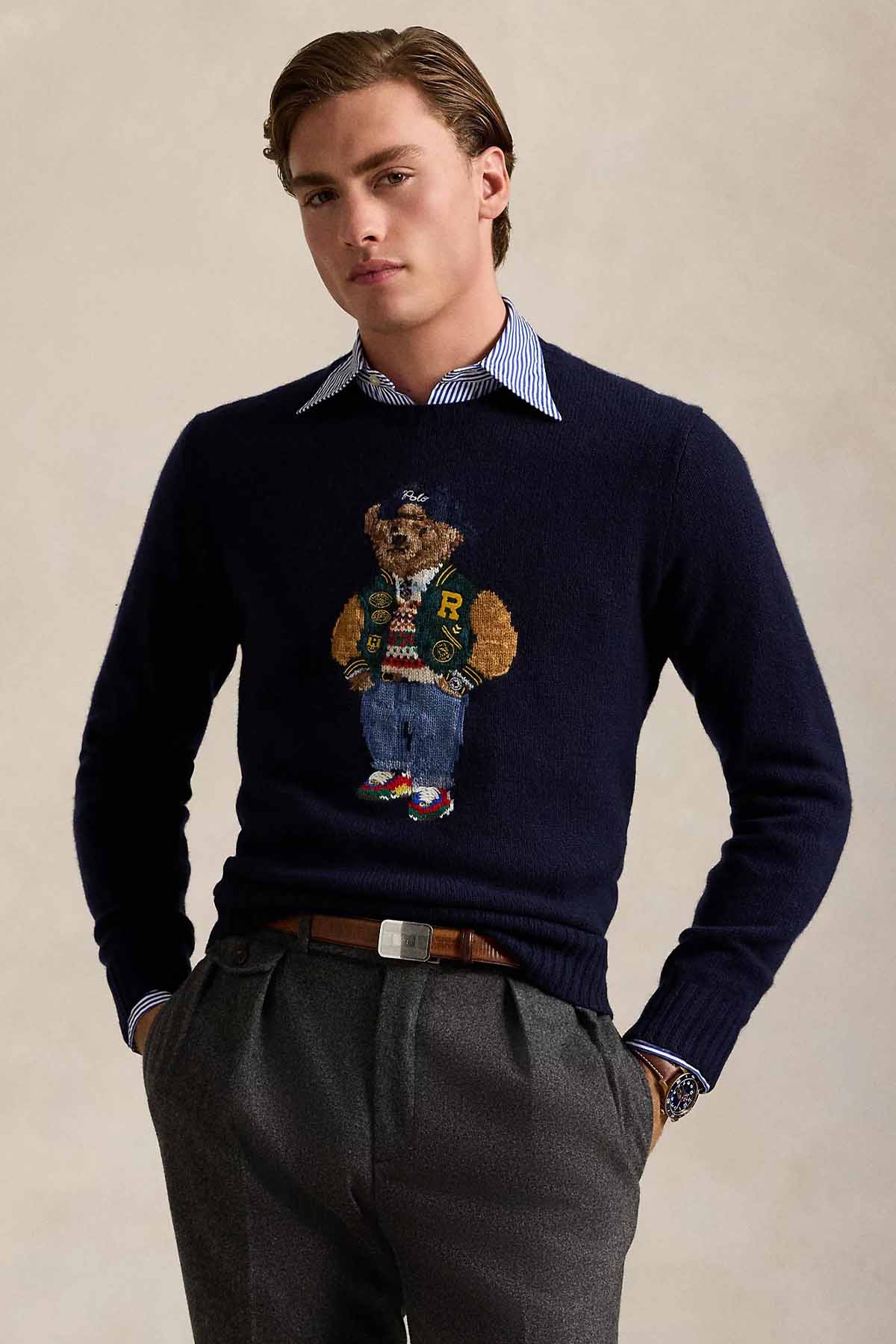 Polo Ralph Lauren Kaşmir Örgü Polo Bear Yün Triko