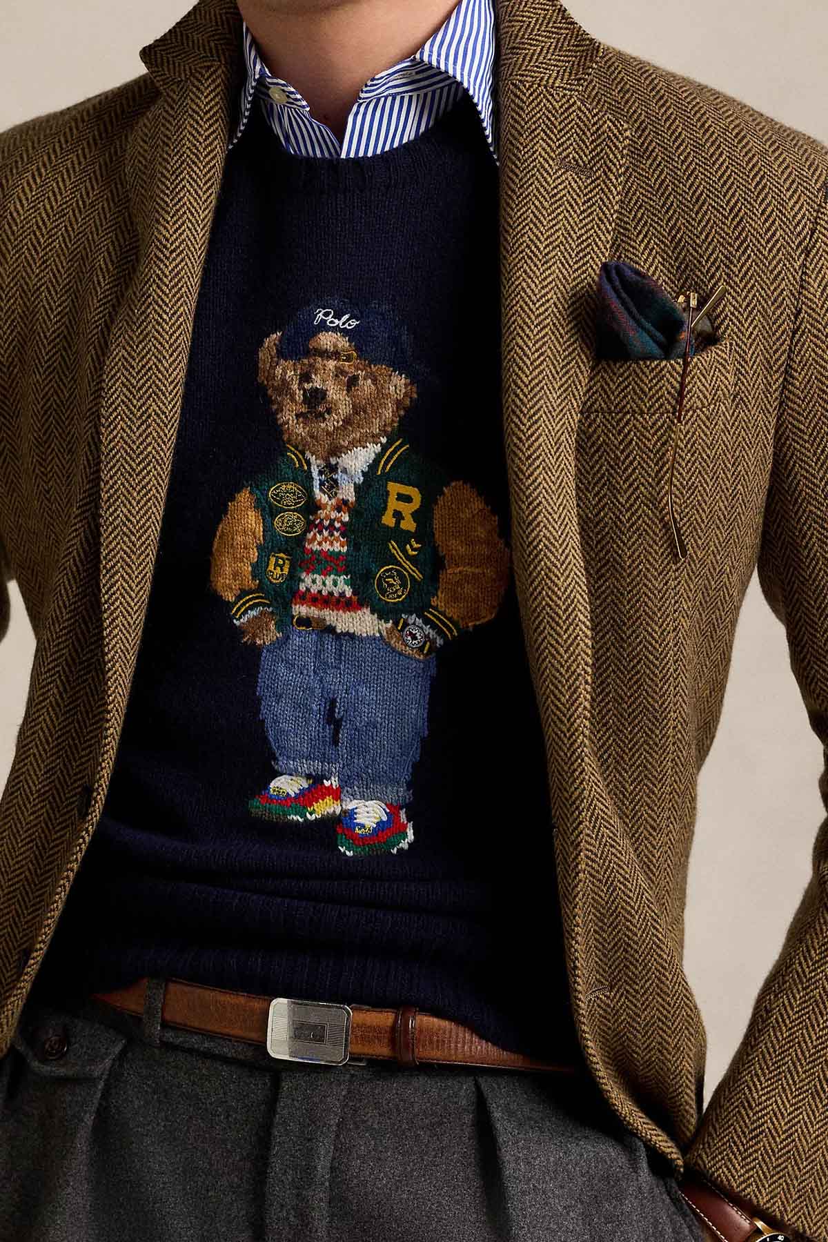 Polo Ralph Lauren Kaşmir Örgü Polo Bear Yün Triko