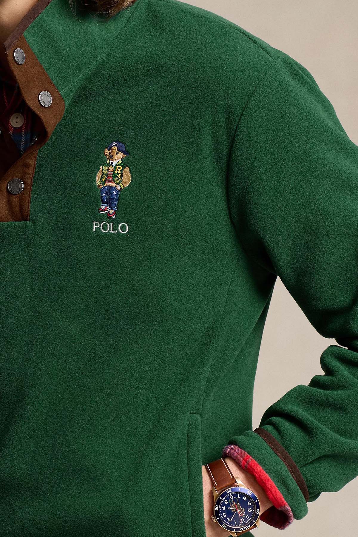 Polo Ralph Lauren Relaxed Fit Polo Bear Dik Yaka Sweatshirt