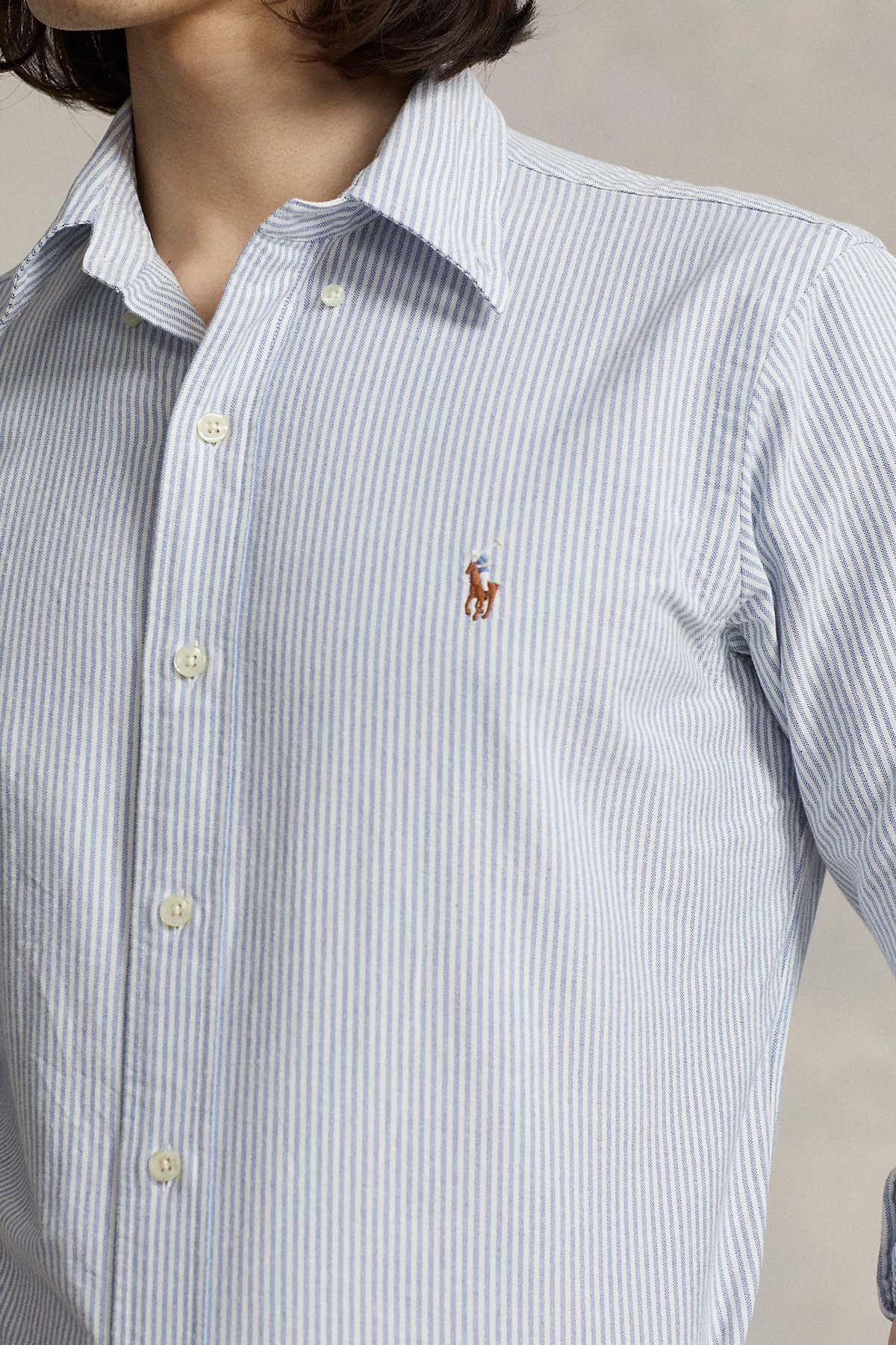 Polo Ralph Lauren Custom Fit Çizgili Oxford Gömlek