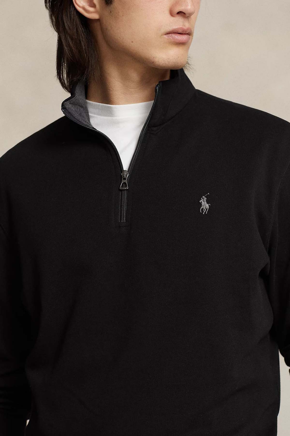 Polo Ralph Lauren Dik Yaka Yarım Fermuarlı Sweatshirt