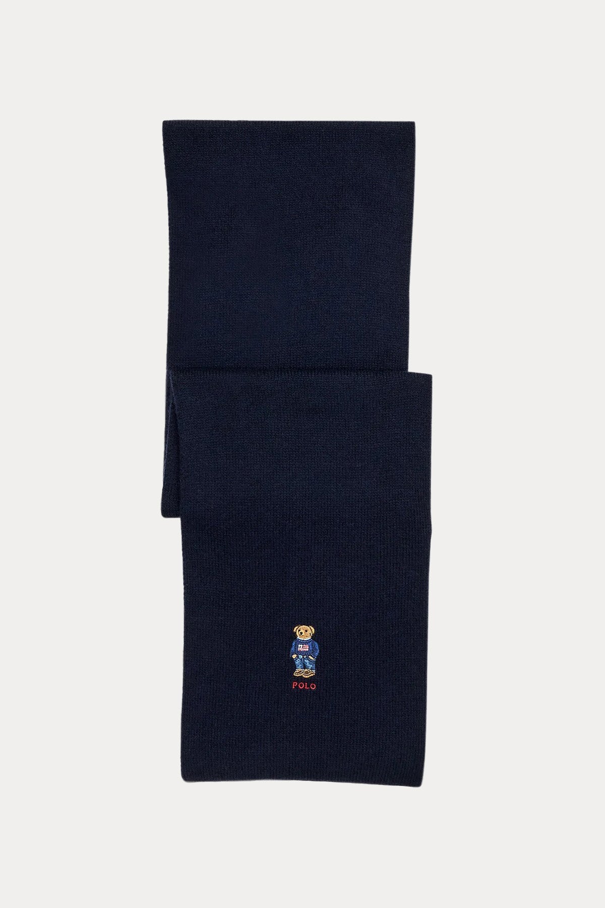 Polo Ralph Lauren Unisex Polo Bear Örgü Yün Bere ve Atkı Seti