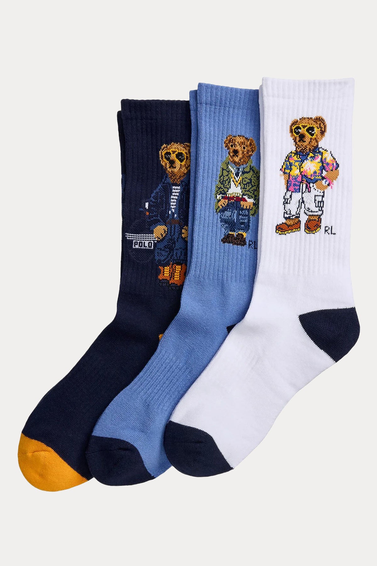 Polo Ralph Lauren Polo Bear 3'lü Paket Örgü Çorap