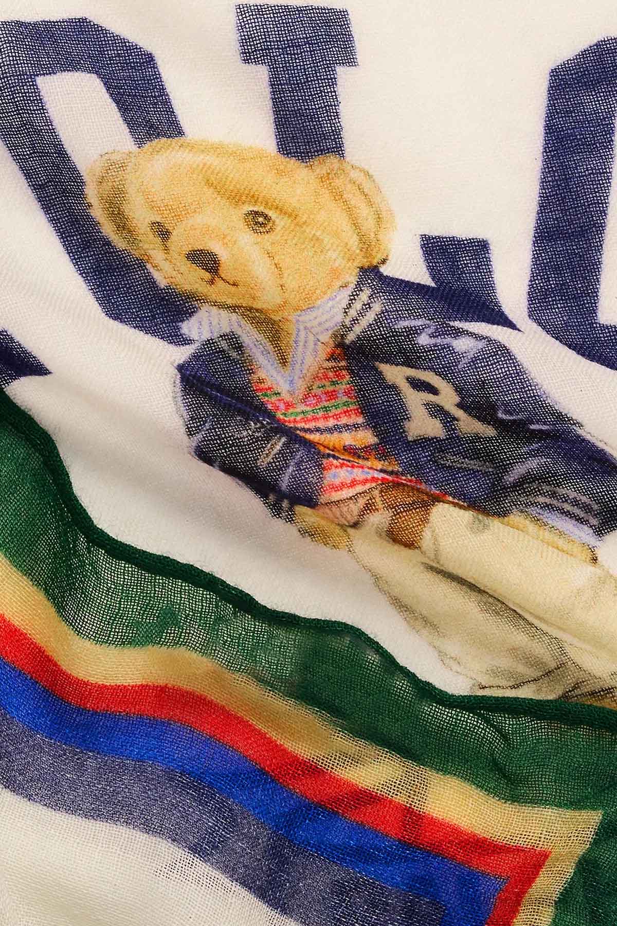 Polo Ralph Lauren Polo Bear İnce Örgü Yün Fular