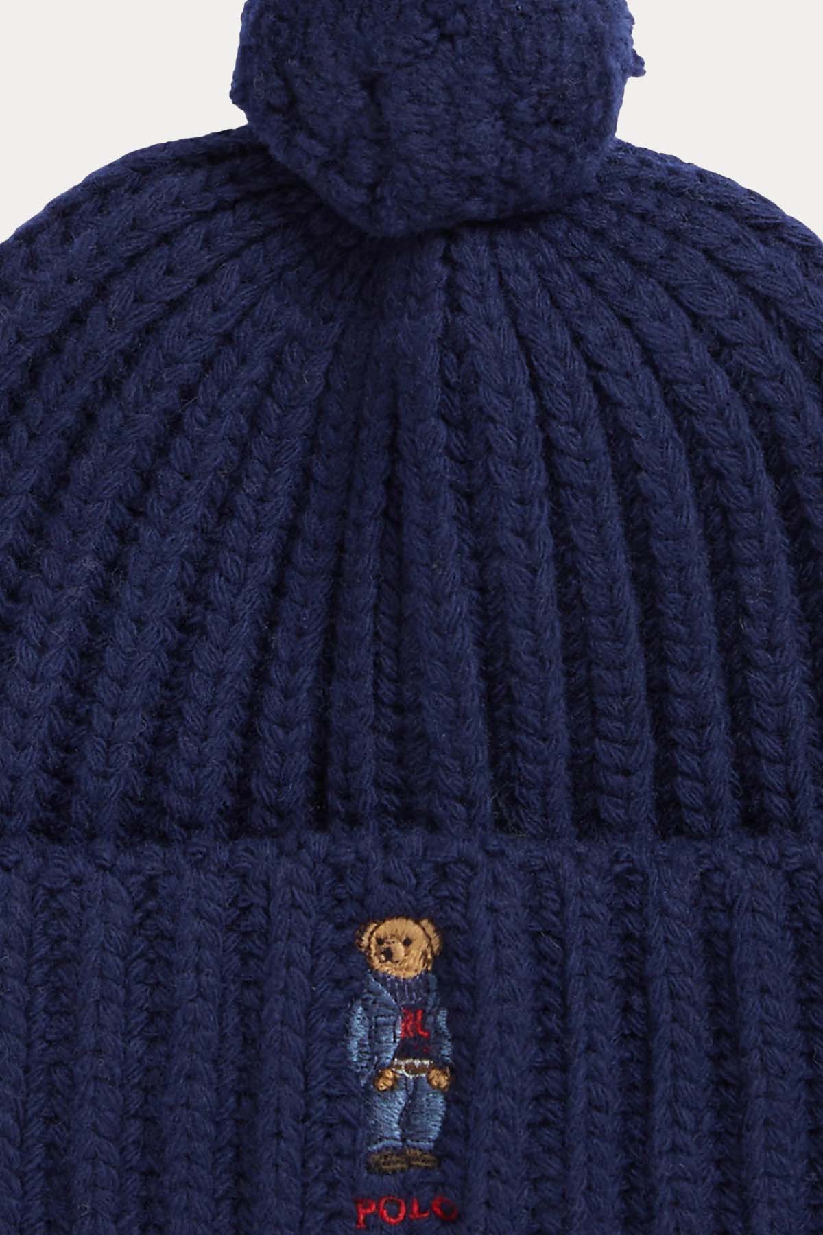 Polo Ralph Lauren Polo Bear Ponponlu Örgü Yün Bere