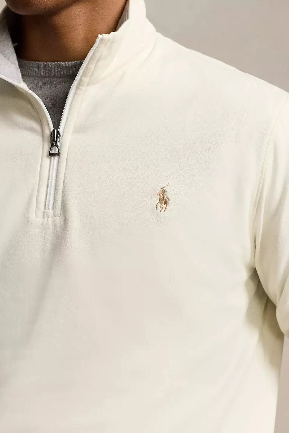 Polo Ralph Lauren Dik Yaka Yarım Fermuarlı Sweatshirt