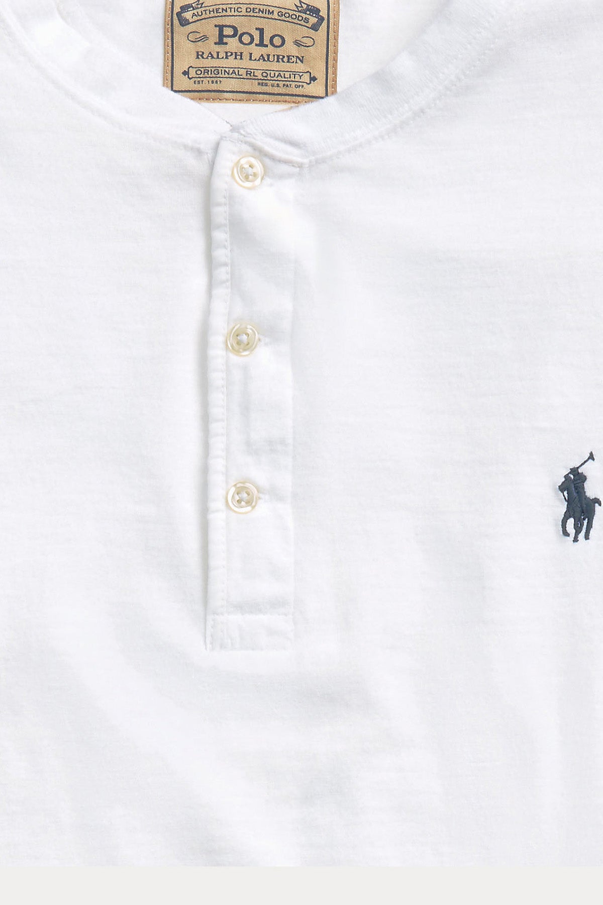 Polo Ralph Lauren Düğmeli Yuvarlak Yaka Uzun Kollu T-shirt